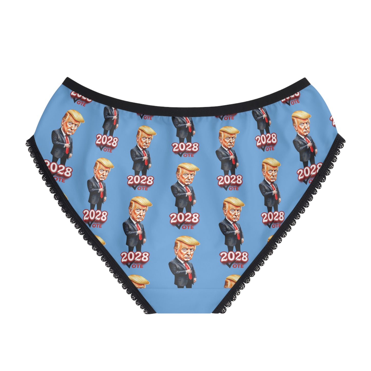 2028 Vote Women's Briefs - Fun Political Underwear with Cartoon Design