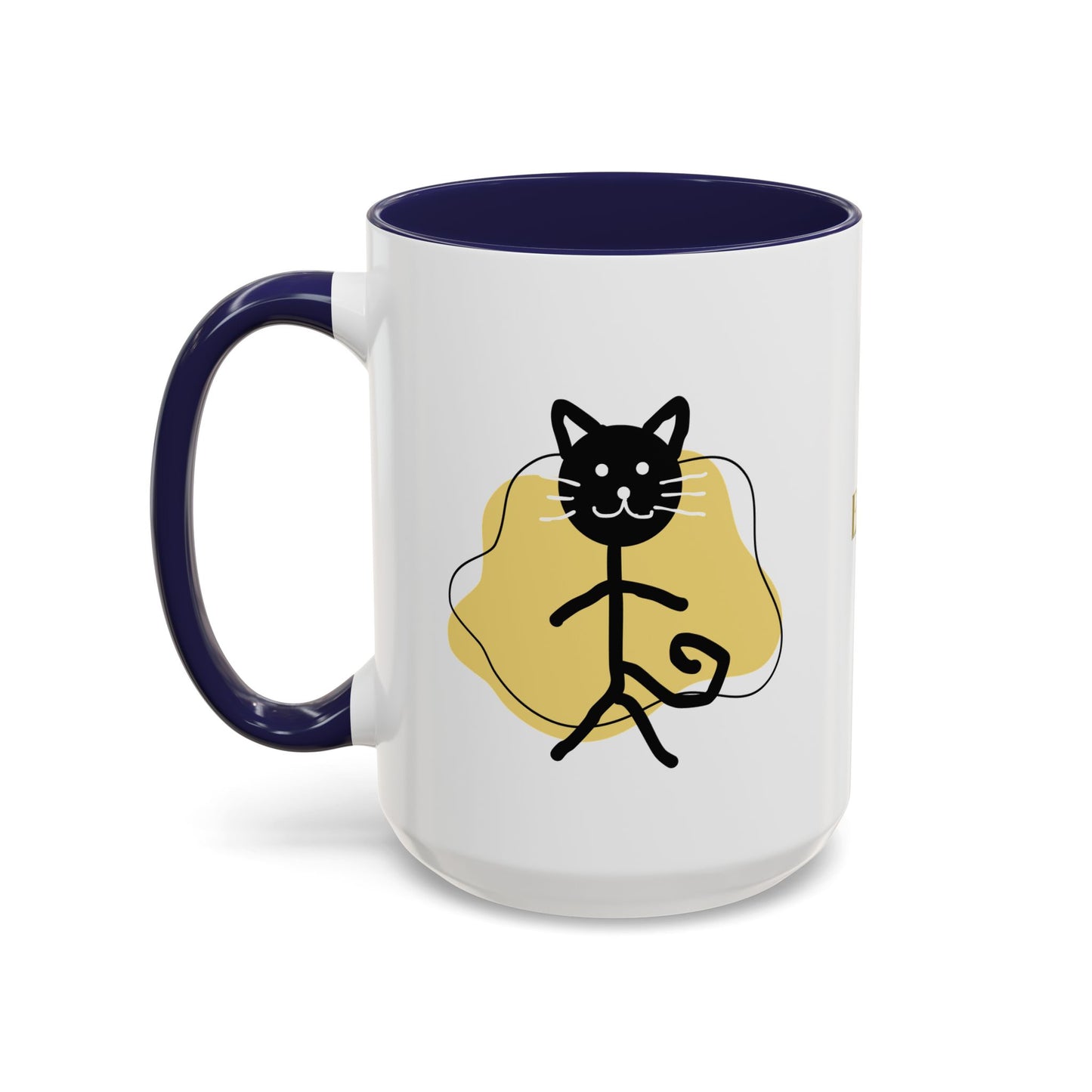 Playful Cat Accent Coffee Mug - 11oz & 15oz