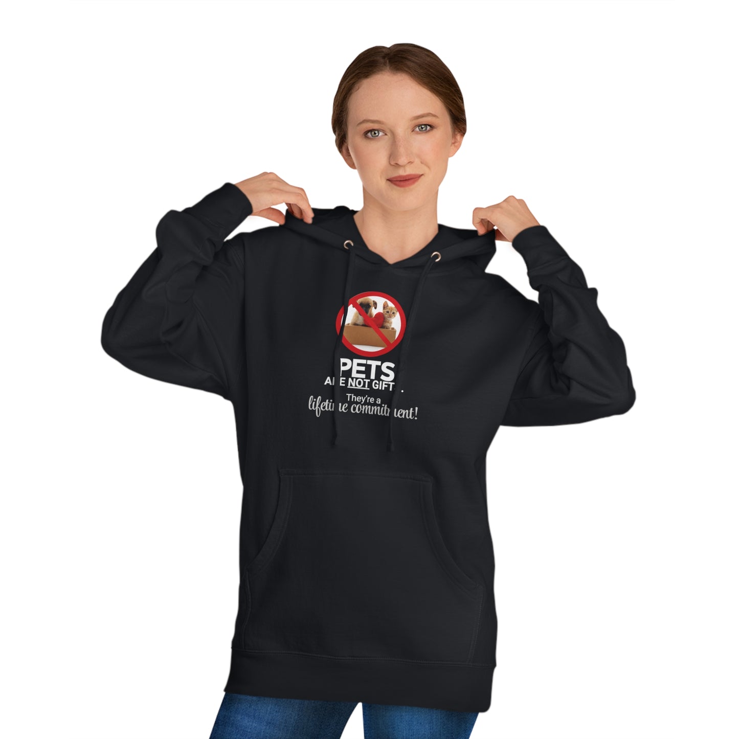 Pets Are Not Gifts Unisex Hooded Sweatshirt