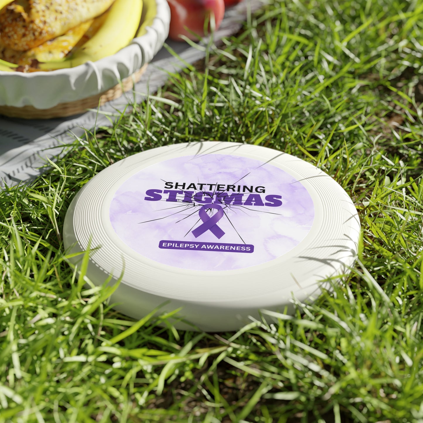 Epilepsy Awareness Frisbee - Shattering Stigmas Design