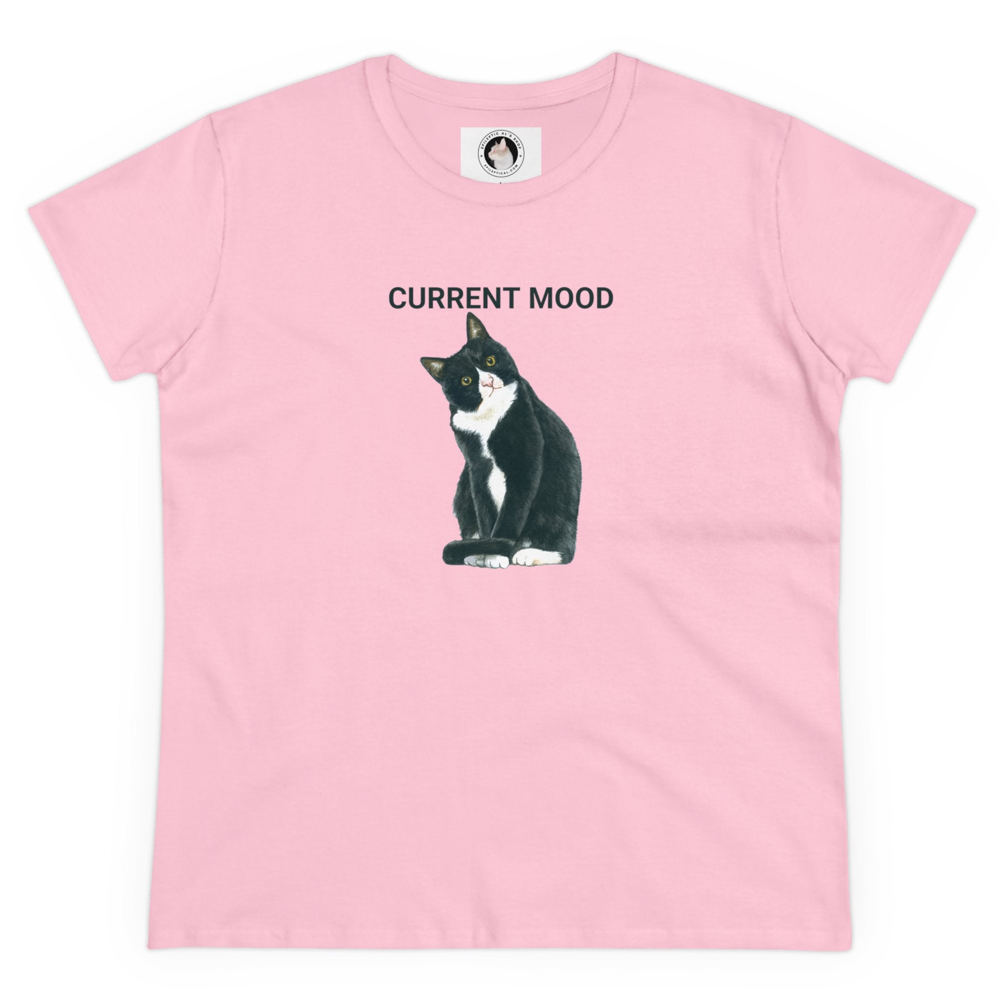 Photo depicting the Current Mood: Wha? Women's Midweight Cotton Tee from EpiAl's Shop.