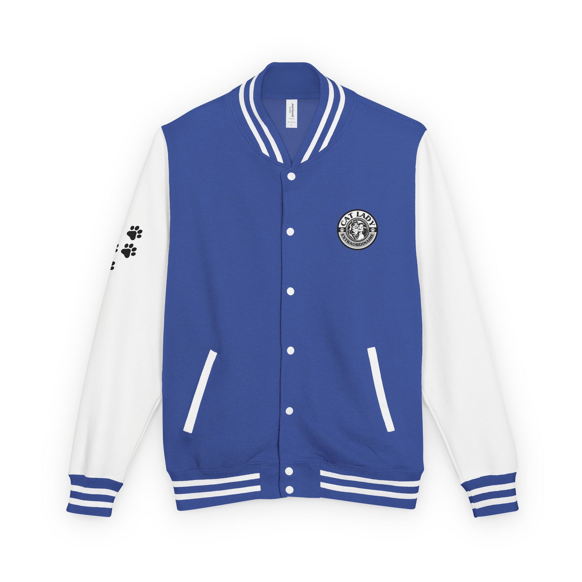Cat Lady Extraordinaire Colorful Letterman Jacket