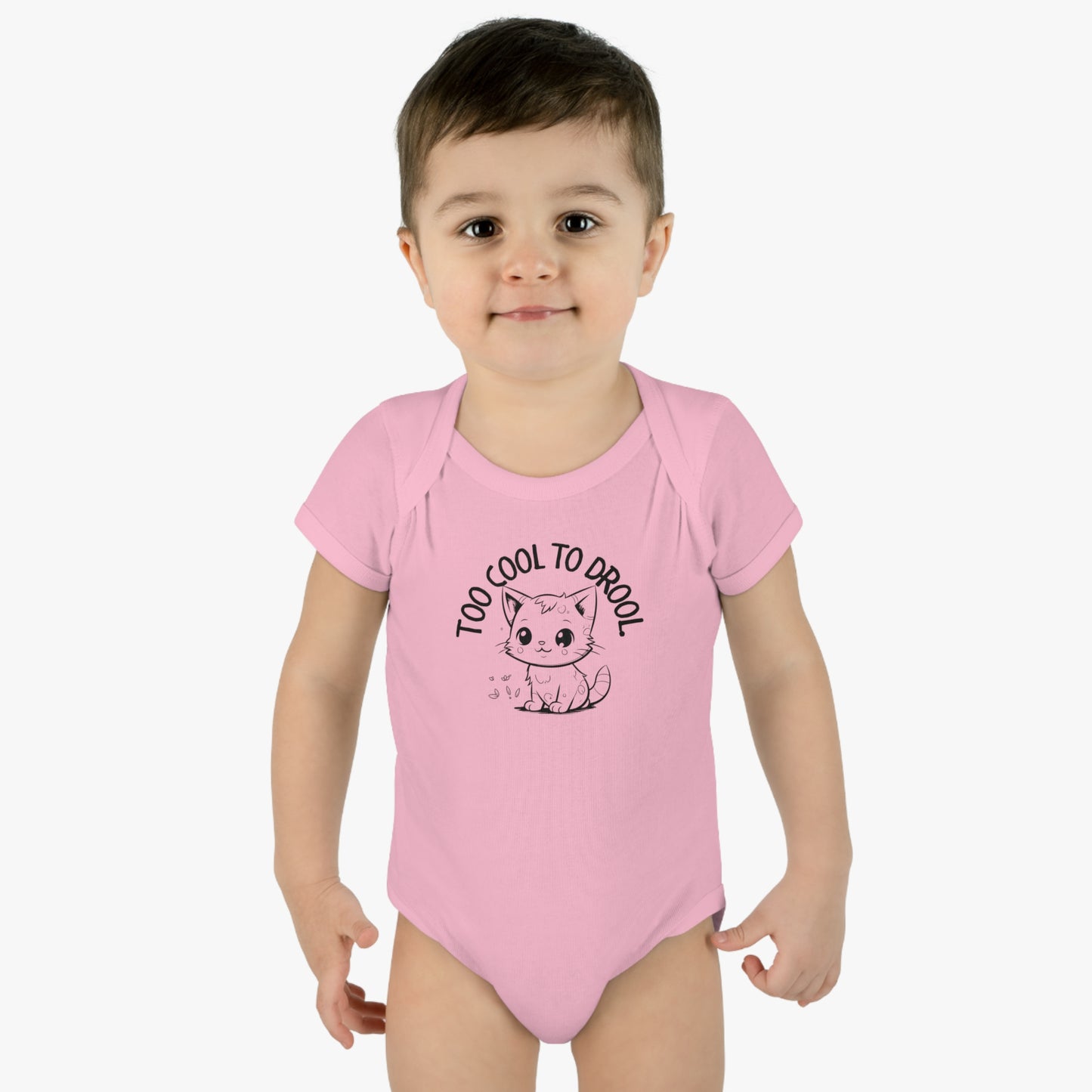 Too Cool To Drool Infant Baby Rib Bodysuit - Kids clothes - Epileptic Al’s Shop