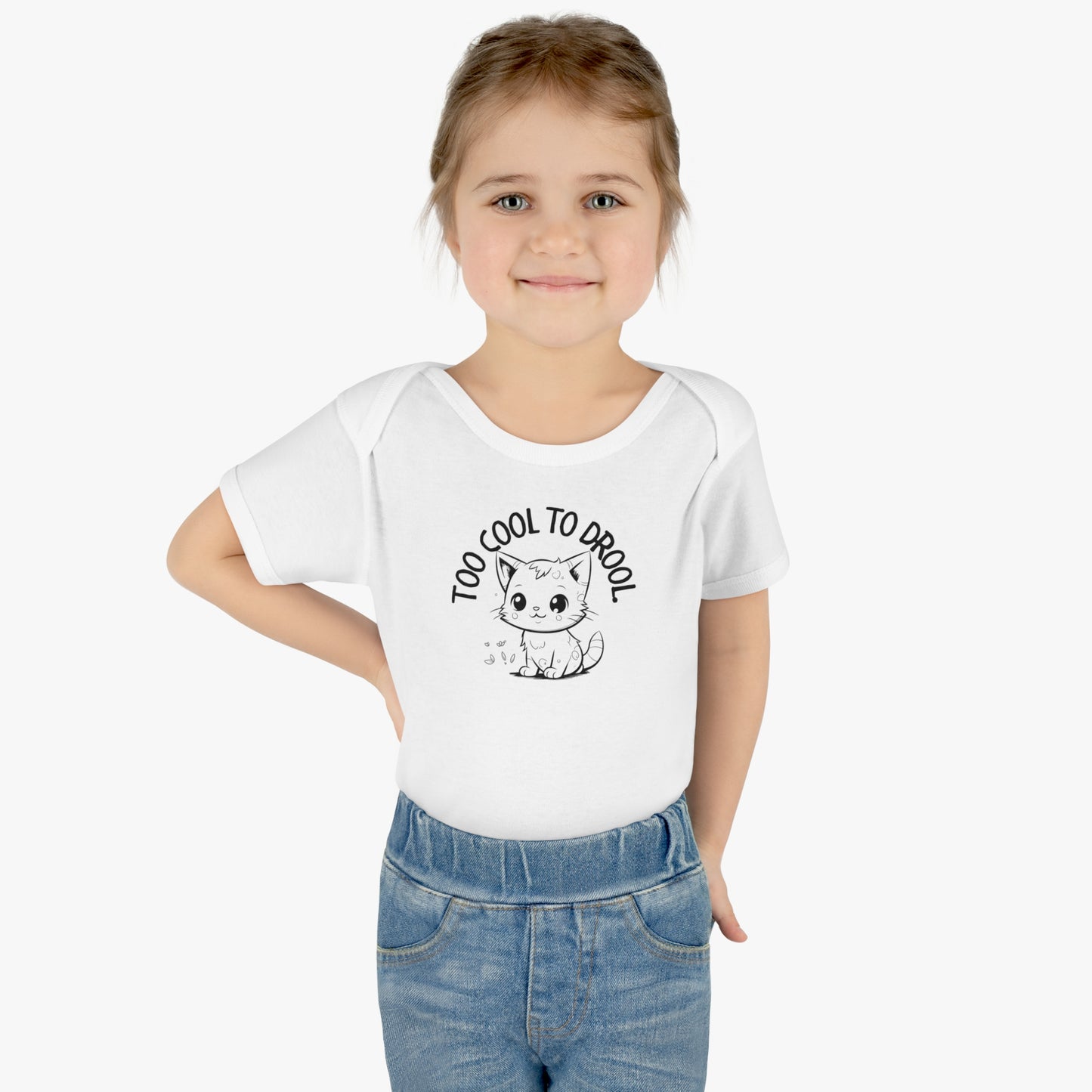 Too Cool To Drool Infant Baby Rib Bodysuit - Kids clothes - Epileptic Al’s Shop