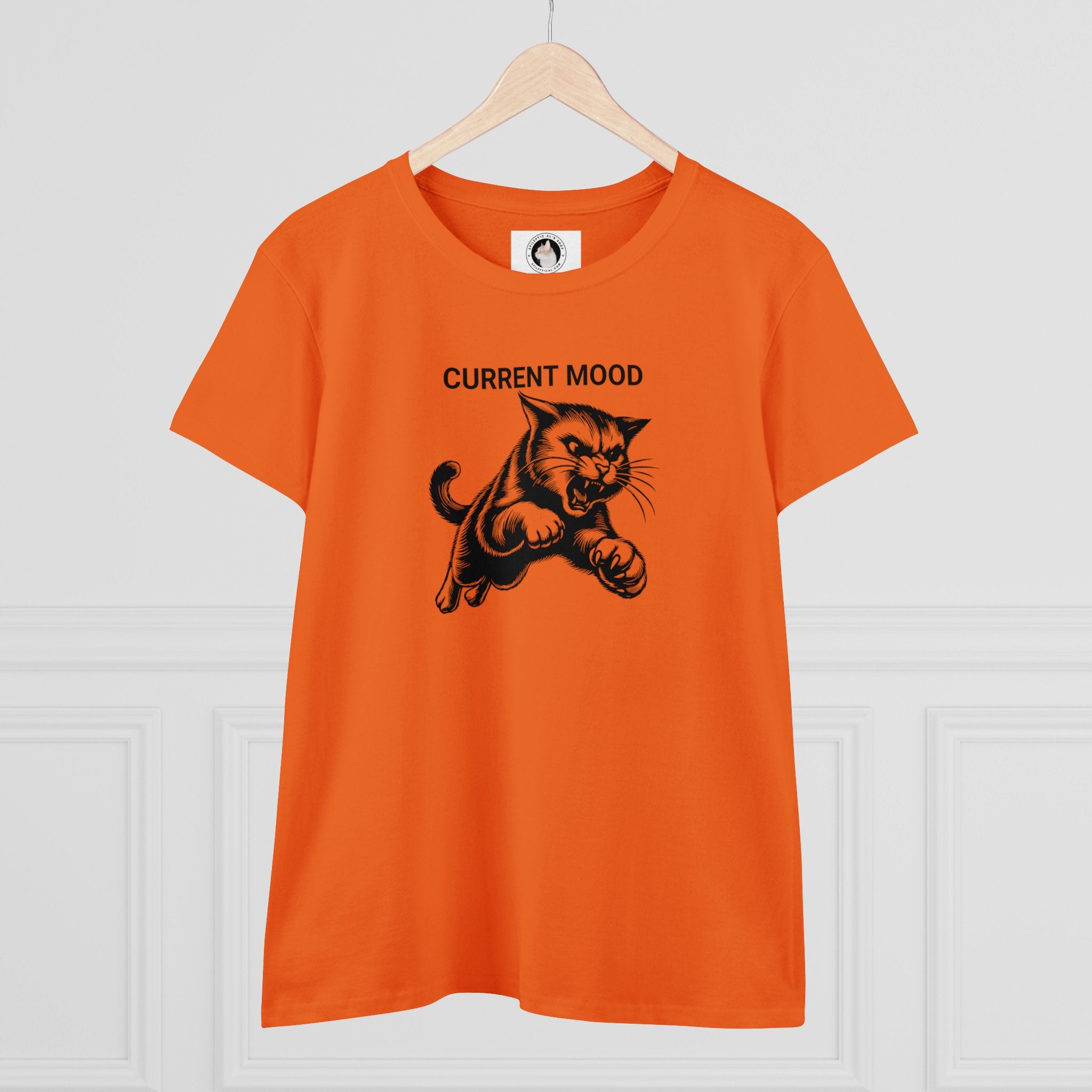 Photo depicting the Current Mood: Fightin' Women's Midweight Cotton Tee from EpiAl's Shop.