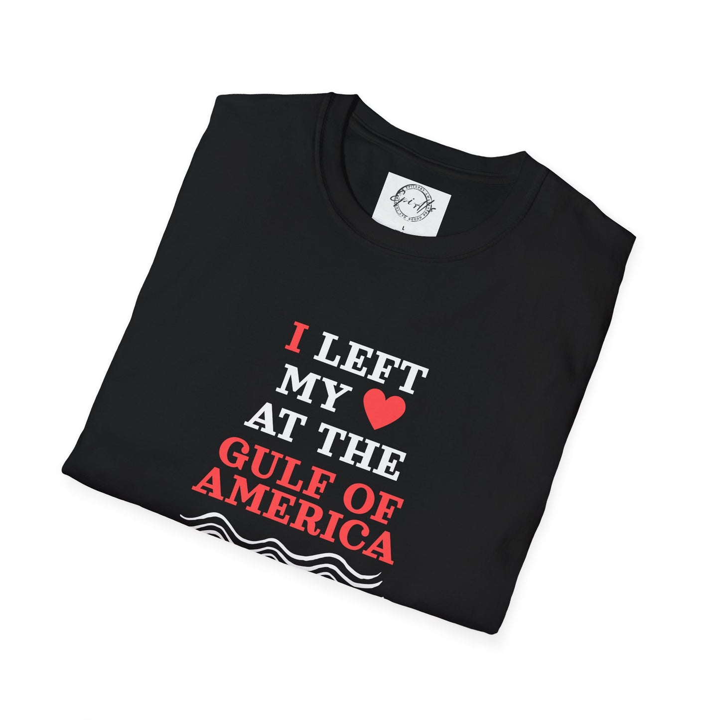 I Left My Heart at the Gulf of America Unisex Softstyle T-Shirt - Perfect for Travelers