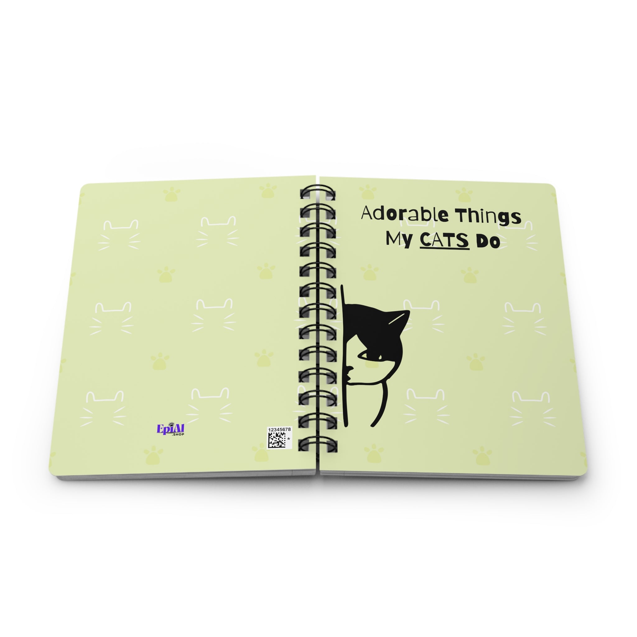 Adorable Things My Cats Do Spiral Bound Journal - EpiAl's Shop