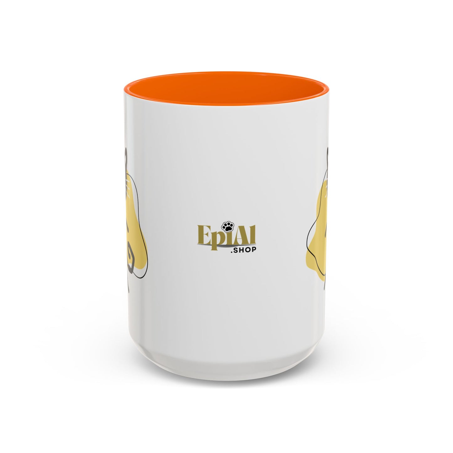 Playful Cat Accent Coffee Mug - 11oz & 15oz