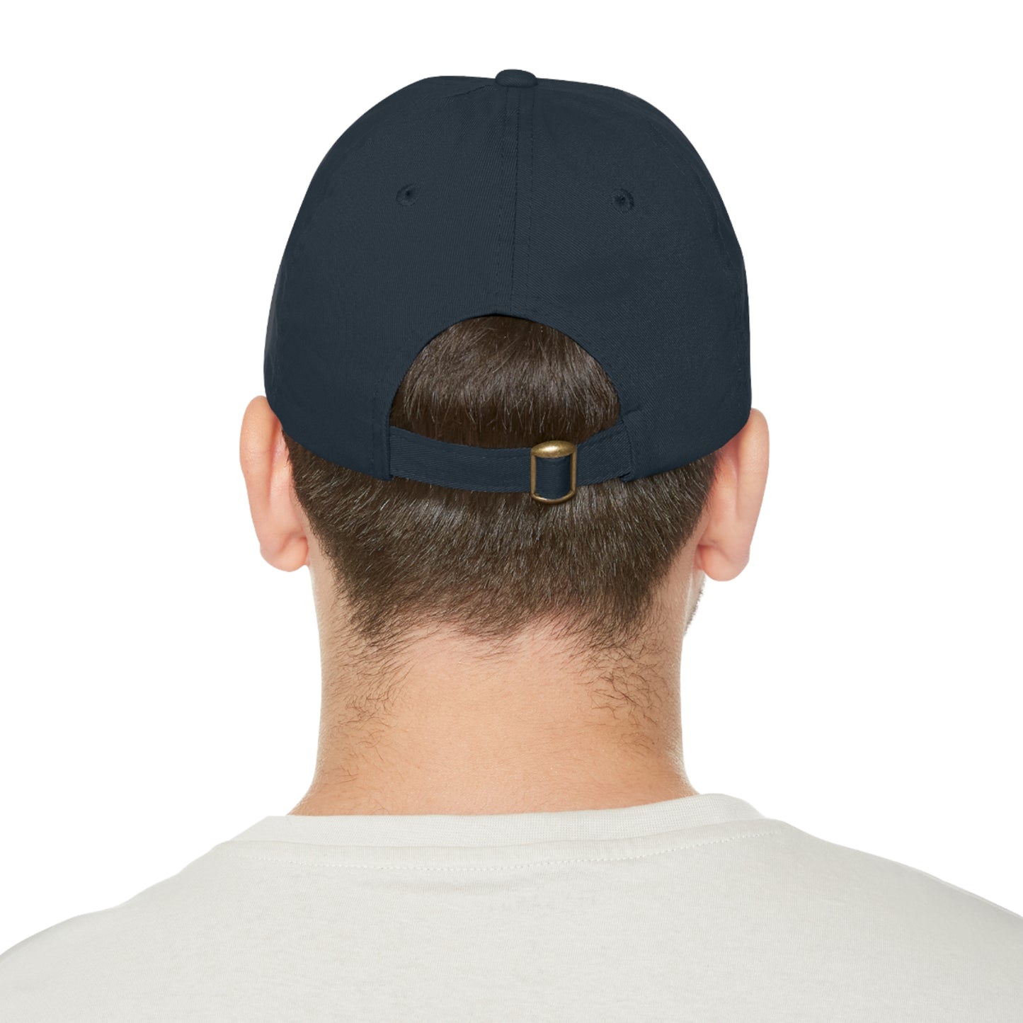 Never Give Up - Kamala Dad Hat with Leather Patch