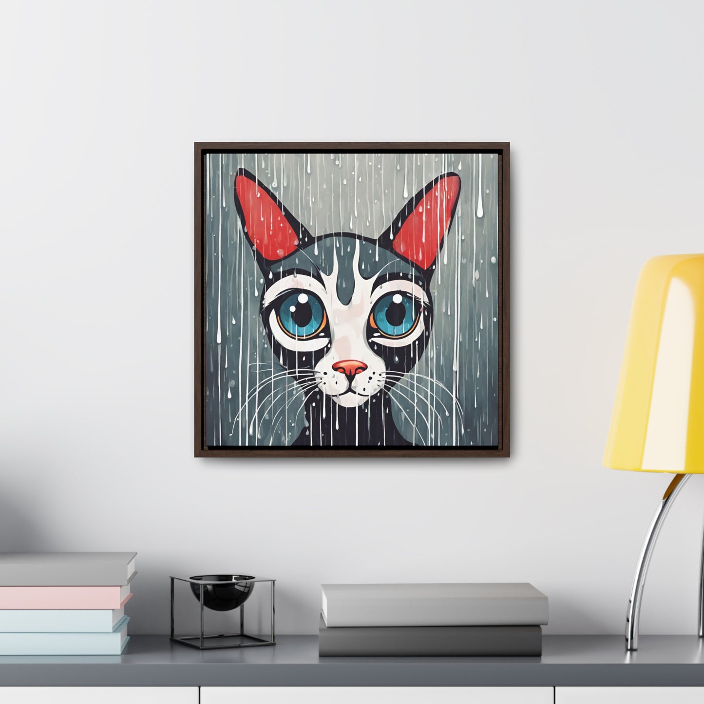 Blue Eyed Cat Gallery Canvas Wraps, Square Frame - Canvas - Epileptic Al’s Shop