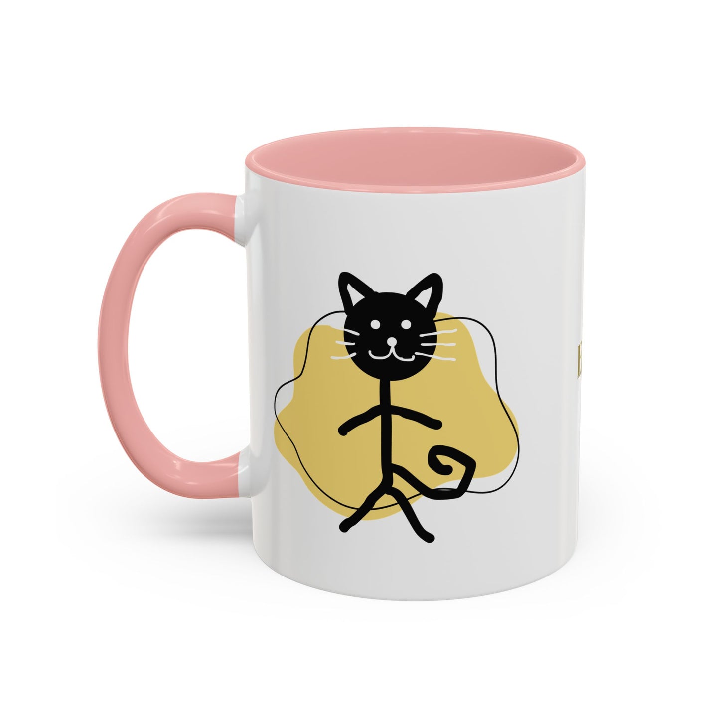 Playful Cat Accent Coffee Mug - 11oz & 15oz