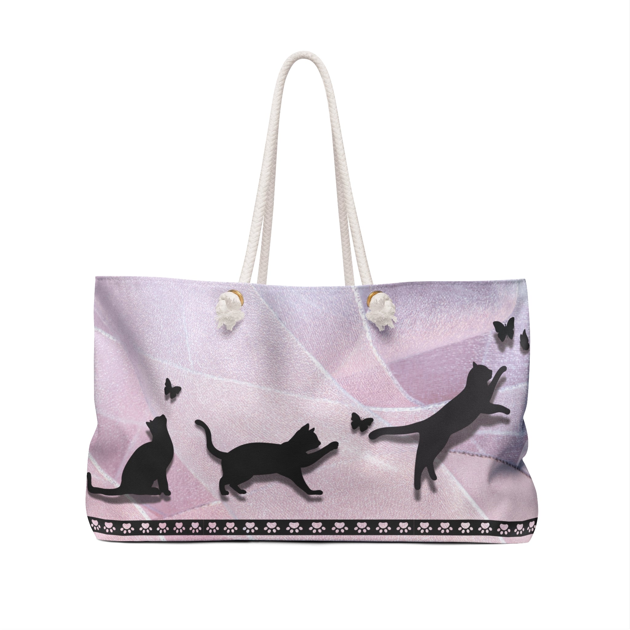 Kittens and Butterflies Weekender Bag - Bags - Epileptic Al’s Shop