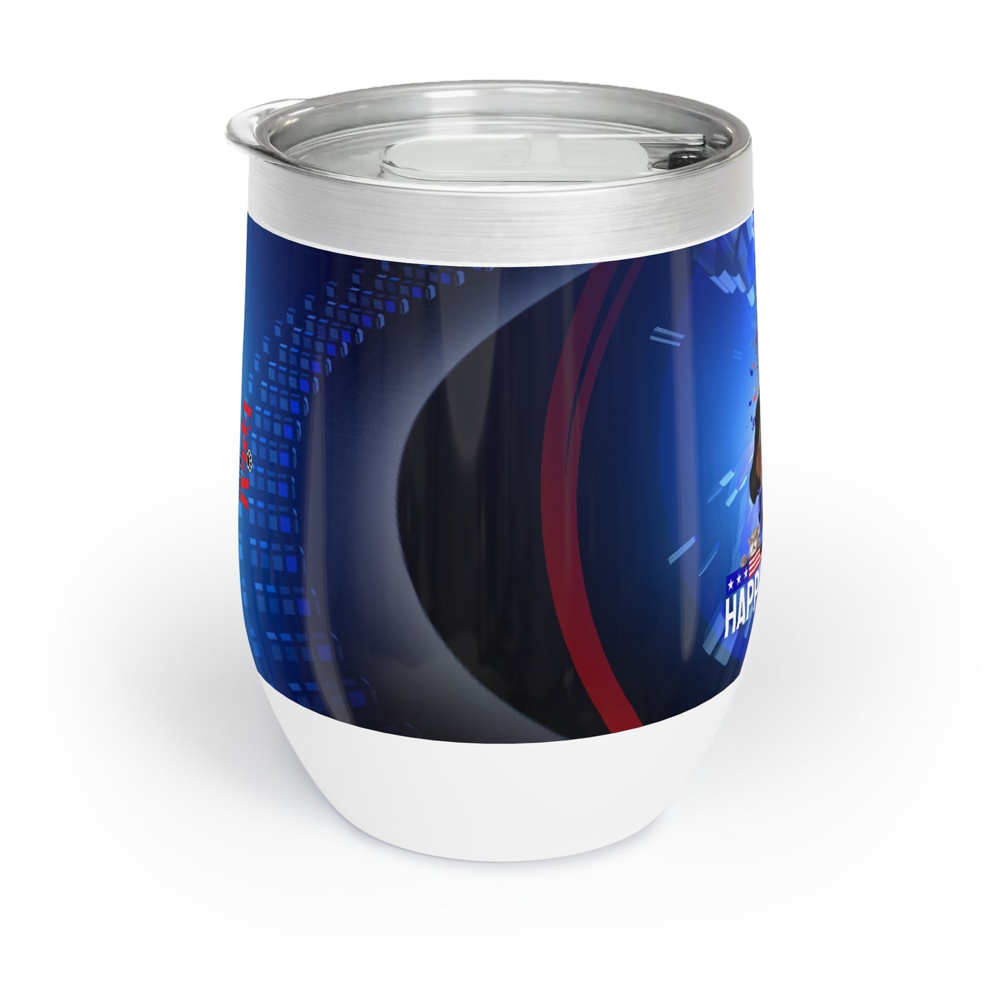 Trump Happy New Year 2025 Chill Wine Tumbler