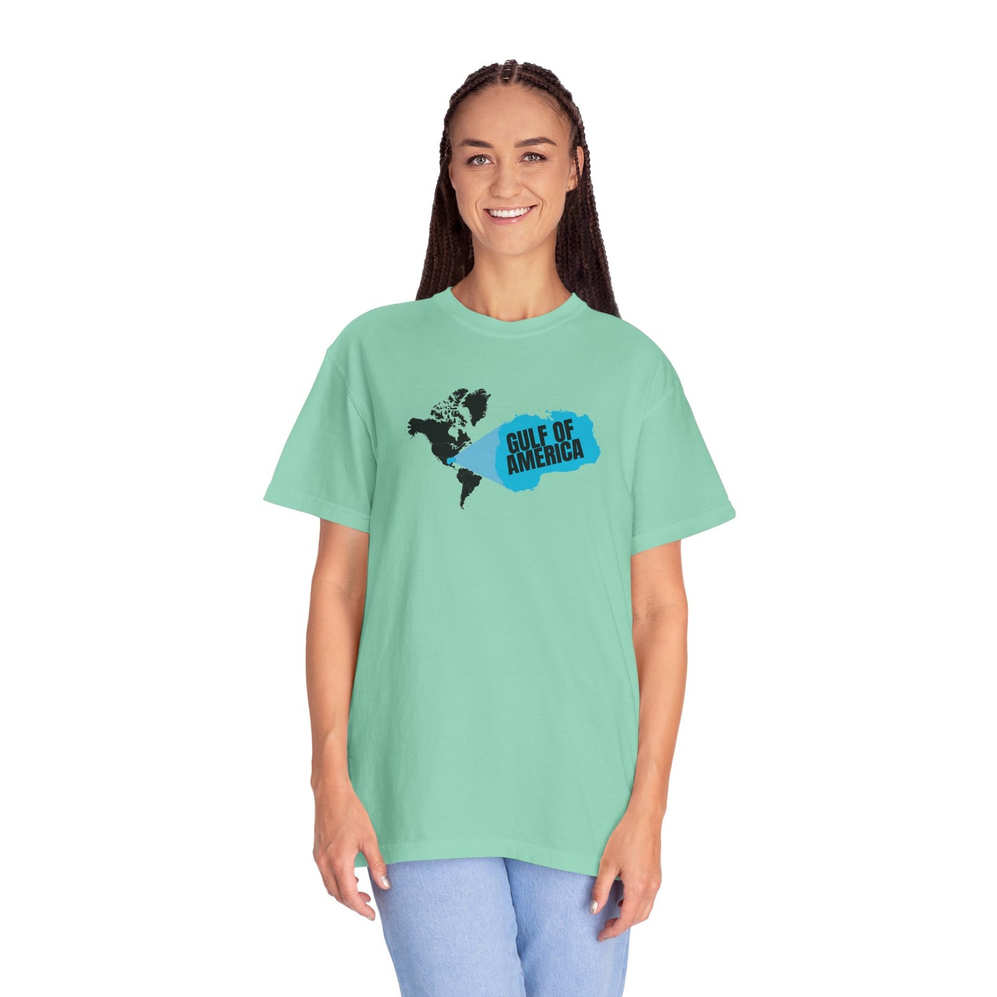 Gulf of America Map Unisex Garment-Dyed T-Shirt