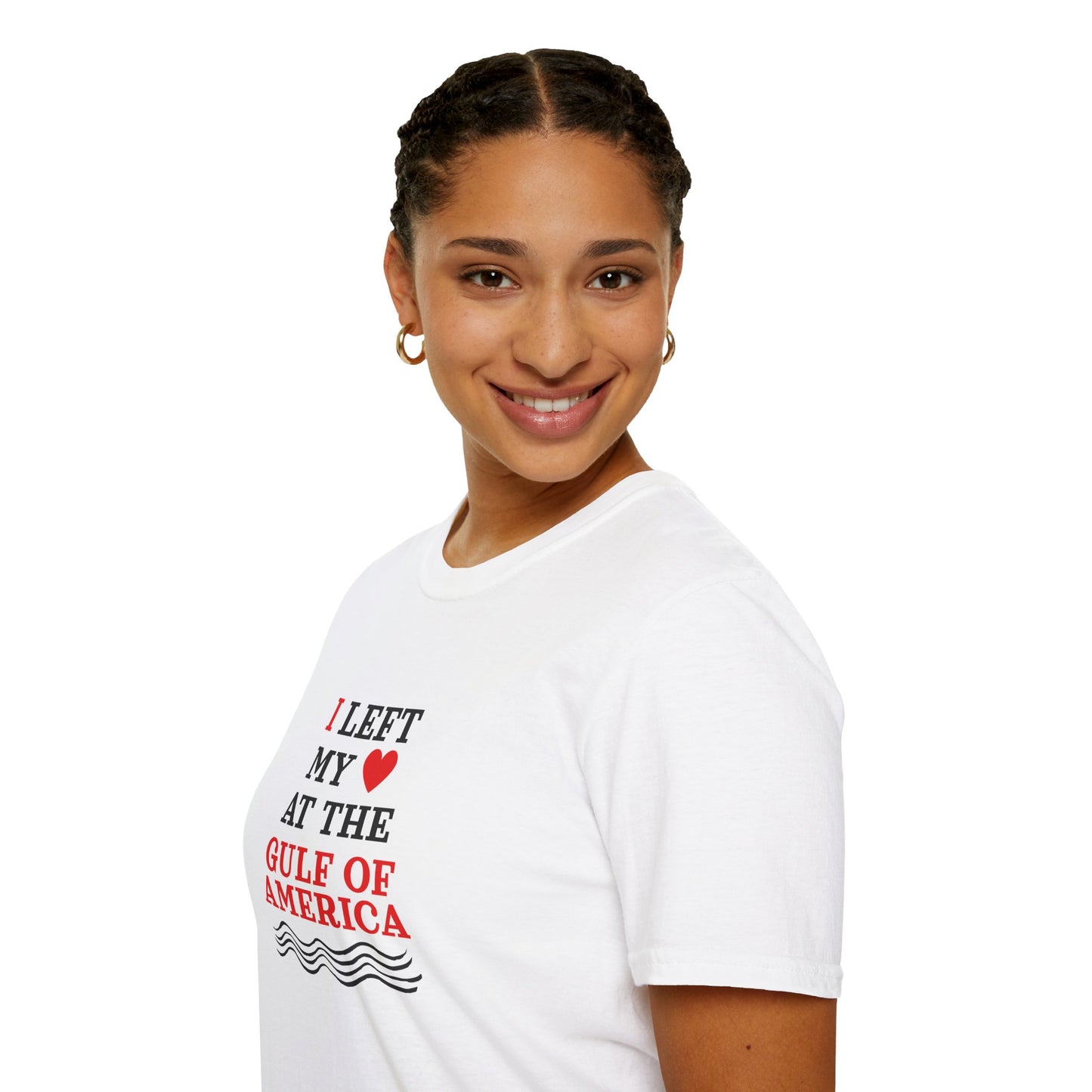 I Left My Heart at the Gulf of America Unisex Softstyle T-Shirt - Perfect for Travelers