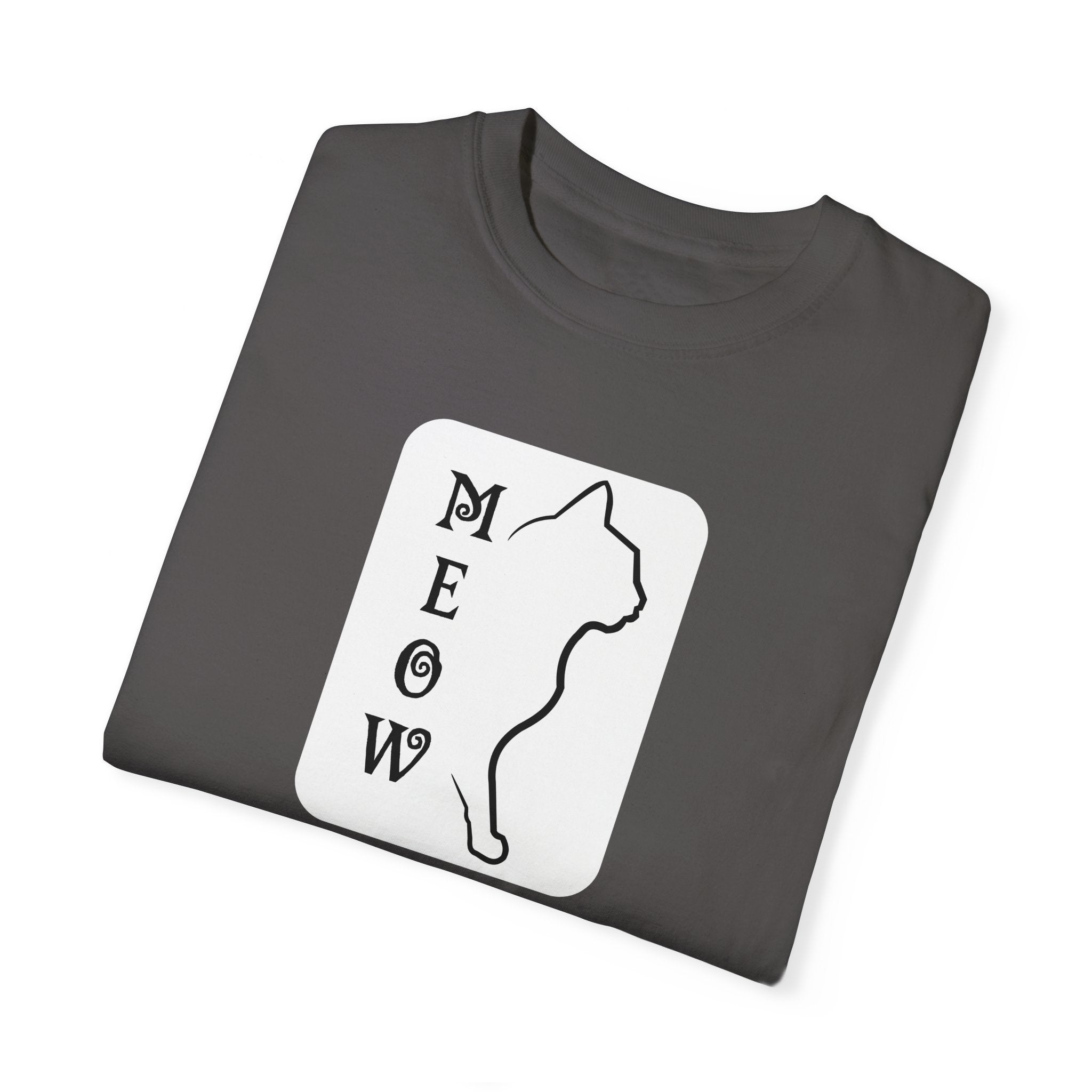 Boxy Meow Unisex Garment-Dyed T-shirt - EpiAl's Shop