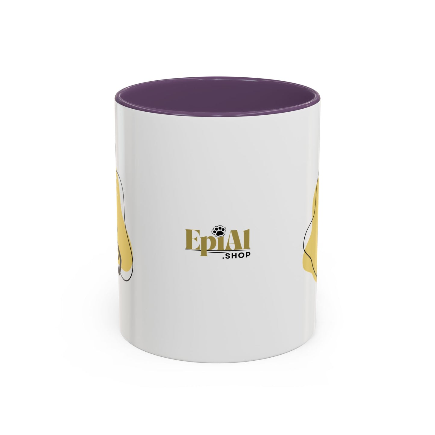 Playful Cat Accent Coffee Mug - 11oz & 15oz