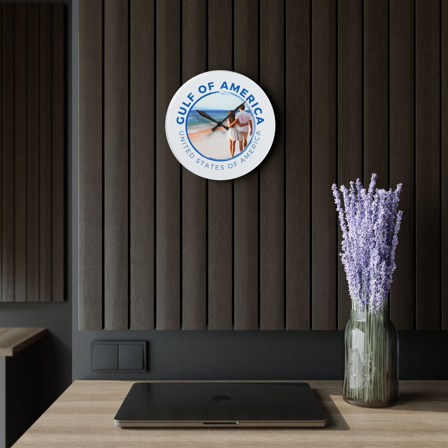 Gulf of America USA Acrylic Wall Clock