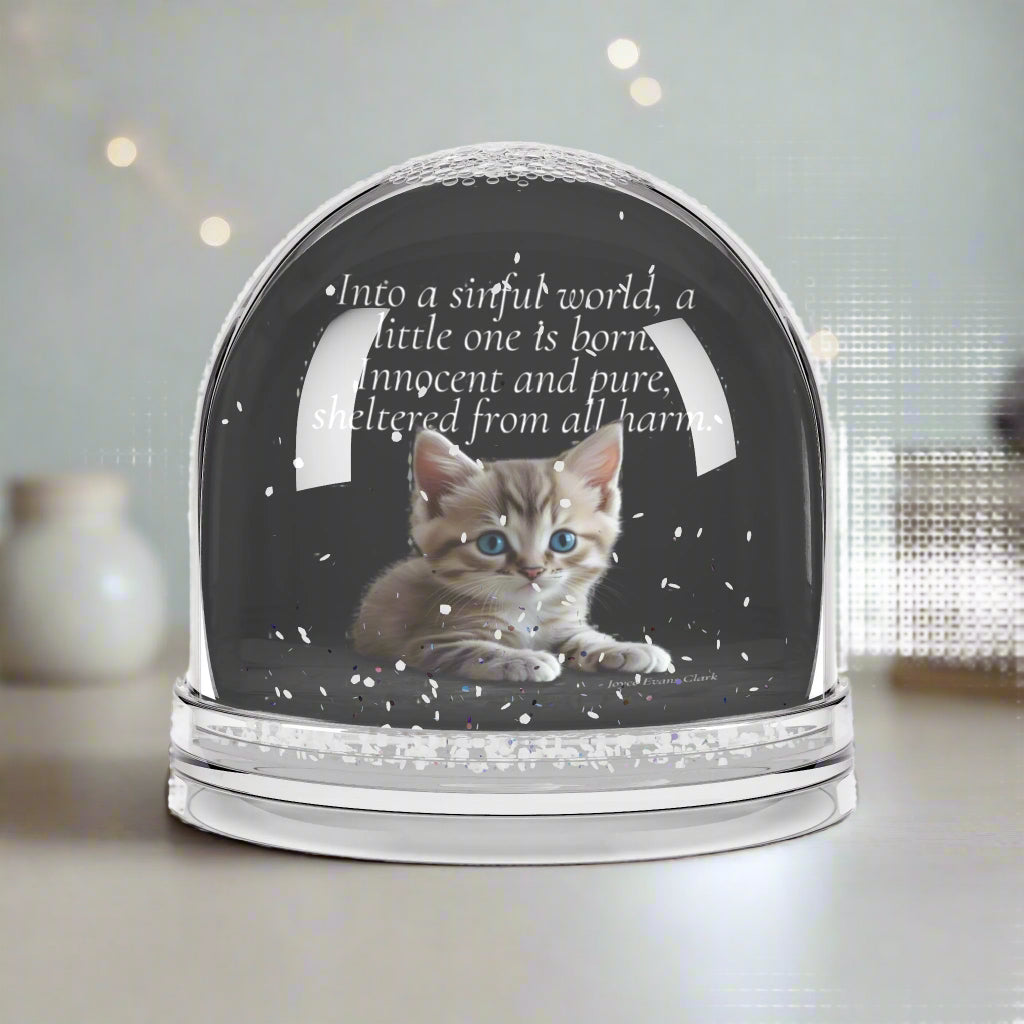 Into a Sinful World Festive Snow Globe: Unique Holiday Decor