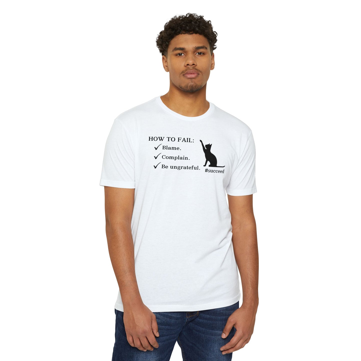 How to Fail Unisex CVC Jersey T - shirt - T - Shirt - Epileptic Al’s Shop