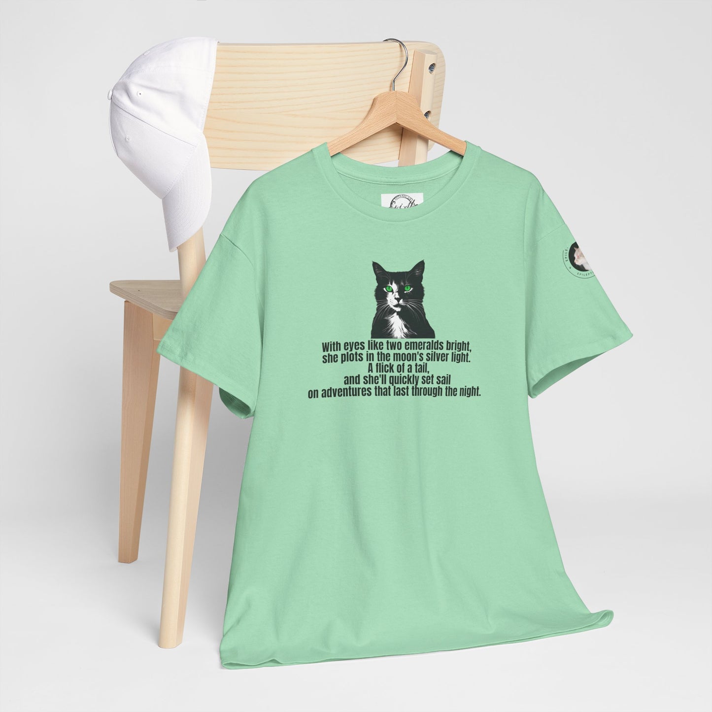 Emerald Eyed Mischief Unisex Heavy Cotton Tee