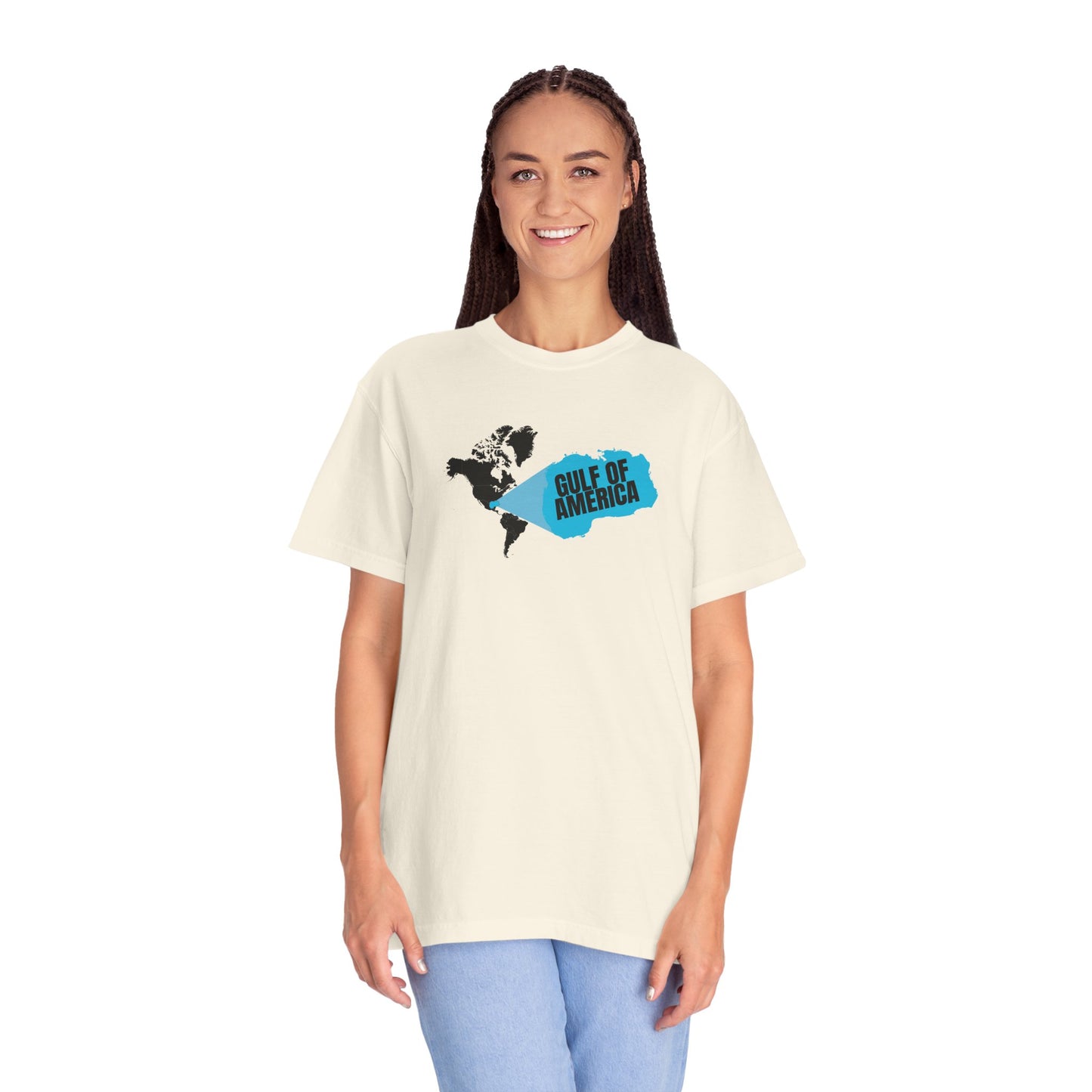 Gulf of America Map Unisex Garment-Dyed T-Shirt