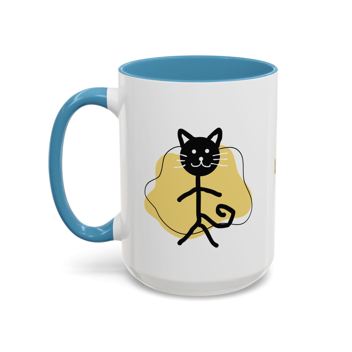 Playful Cat Accent Coffee Mug - 11oz & 15oz