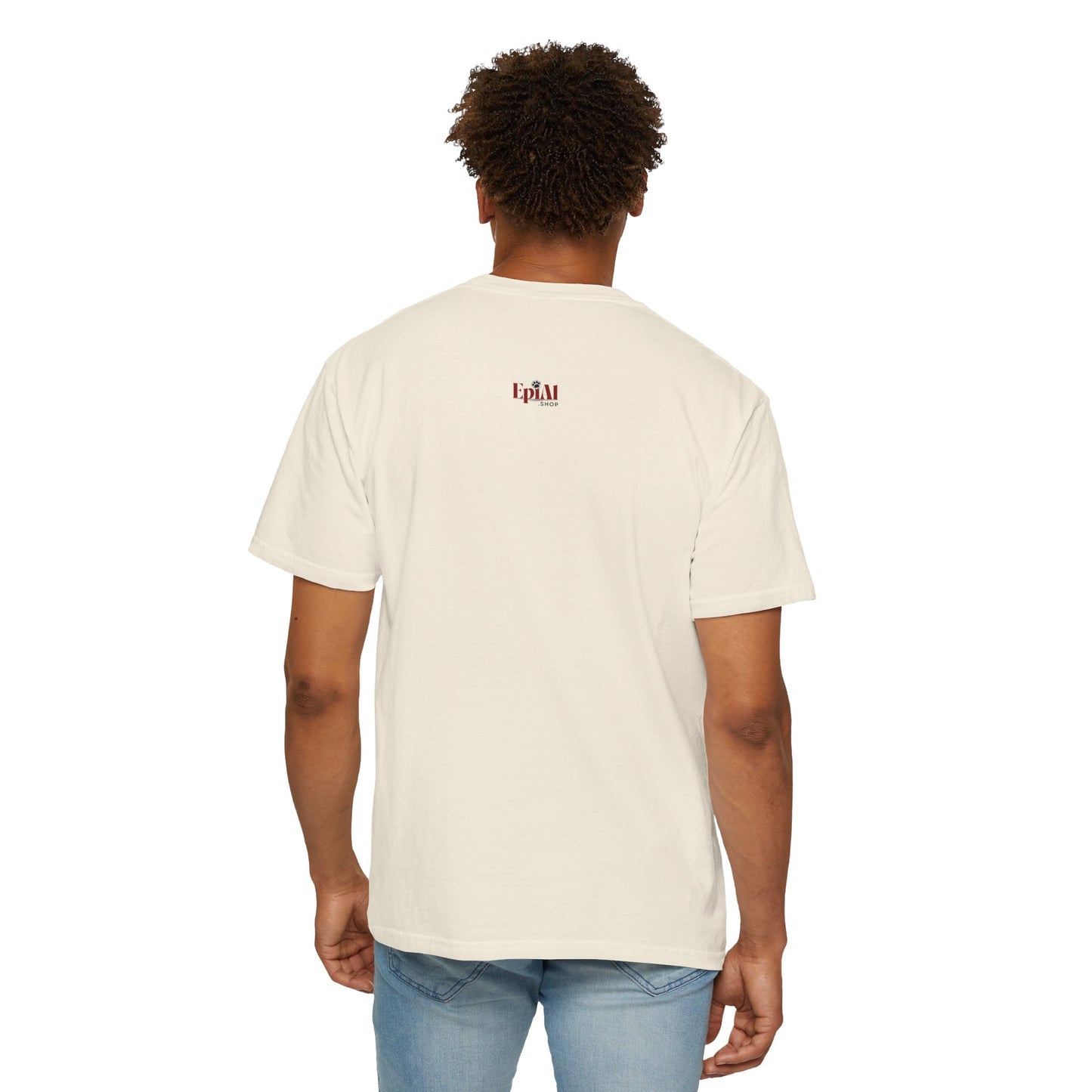 Bigfoot & Cat Unisex Garment-Dyed T-Shirt - Fun Casual Wear