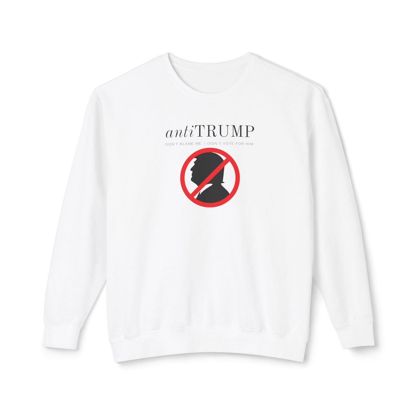 Unisex Lightweight Anti-Trump Crewneck Sweatshirt - Political Activism Wear Printify