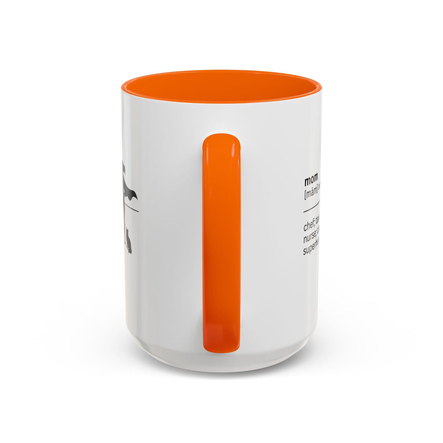 Mom Superhero Accent Coffee Mug - Perfect Gift for Moms
