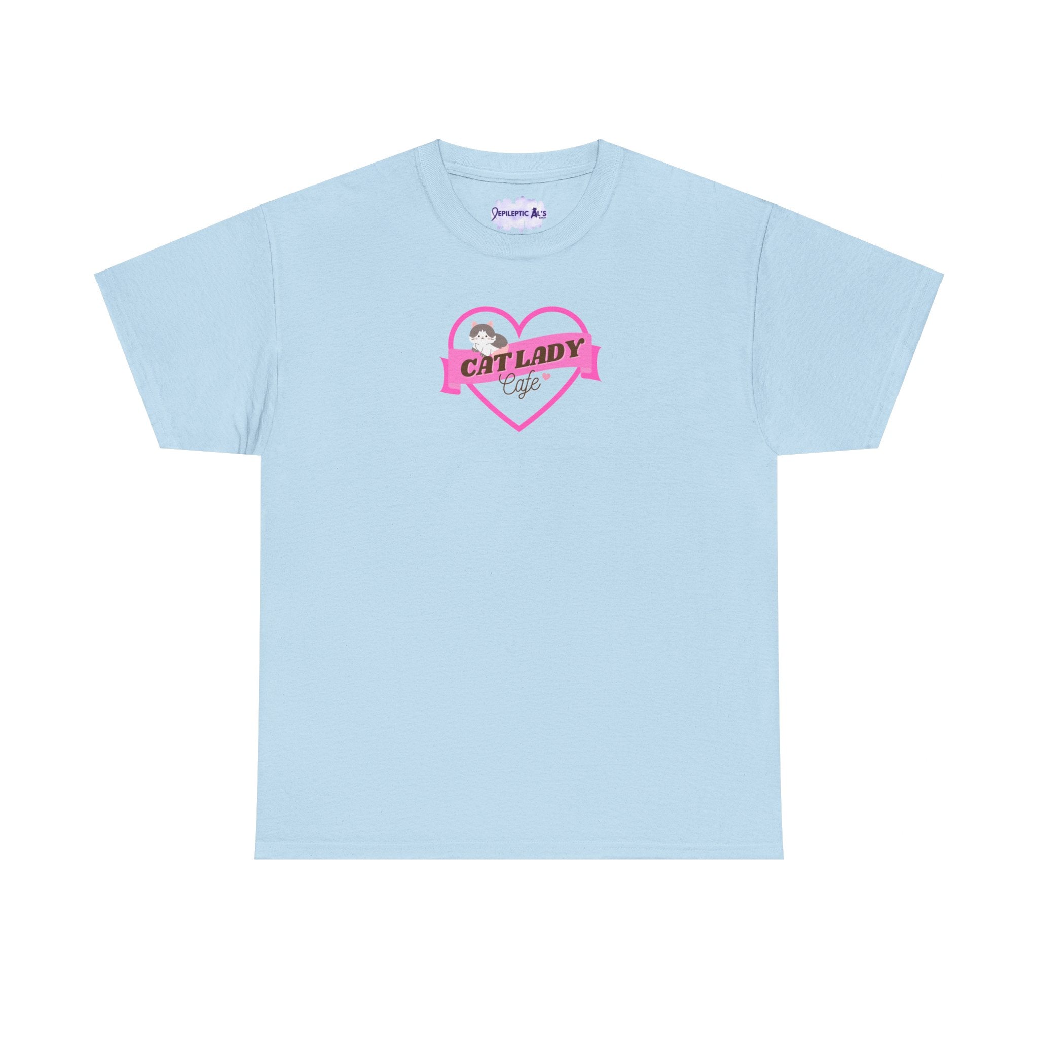 Cat Lady Cafe Unisex Heavy Cotton Tee - EpiAl's Shop