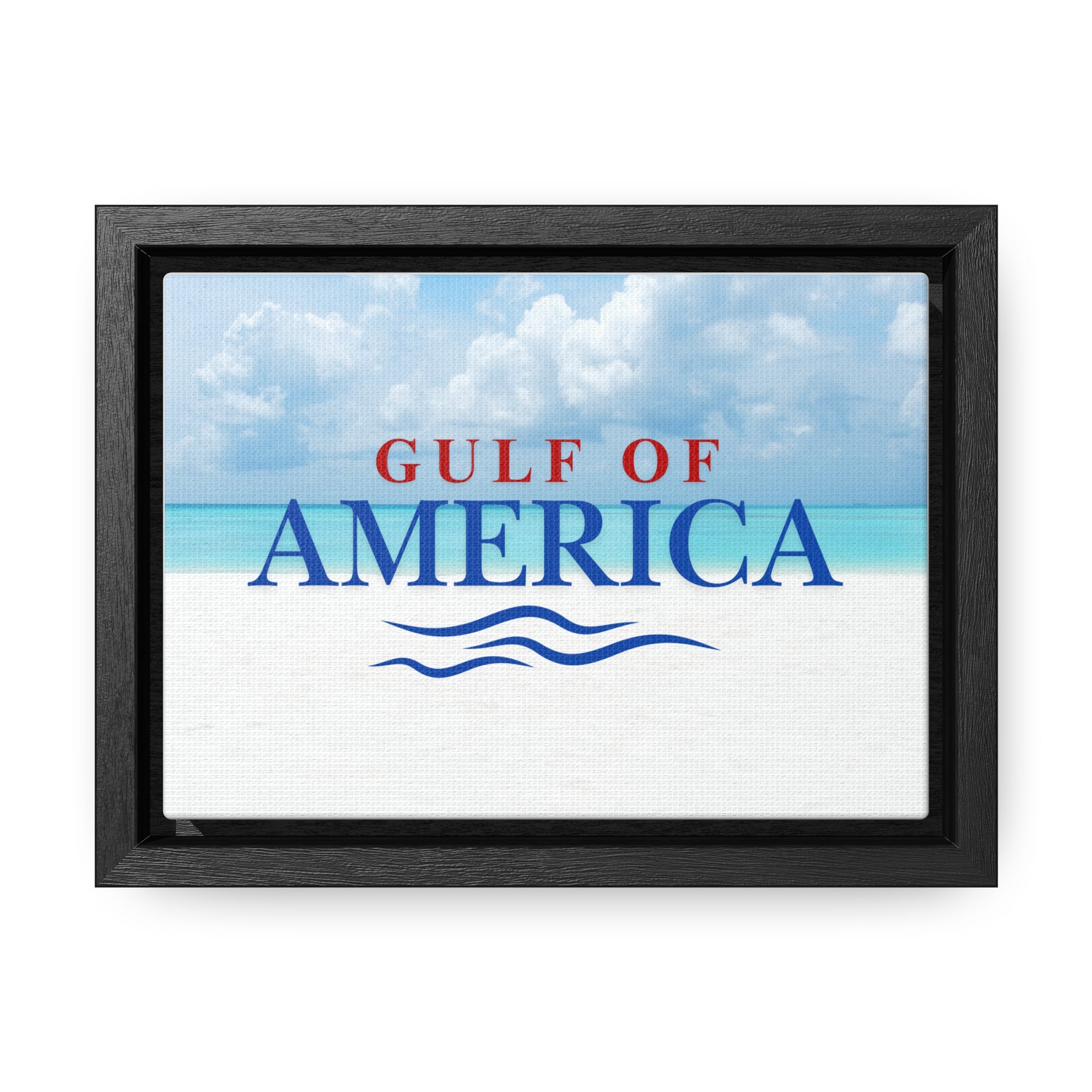 American Gulf Canvas Wrap - Coastal Wall Art for Beach Lovers