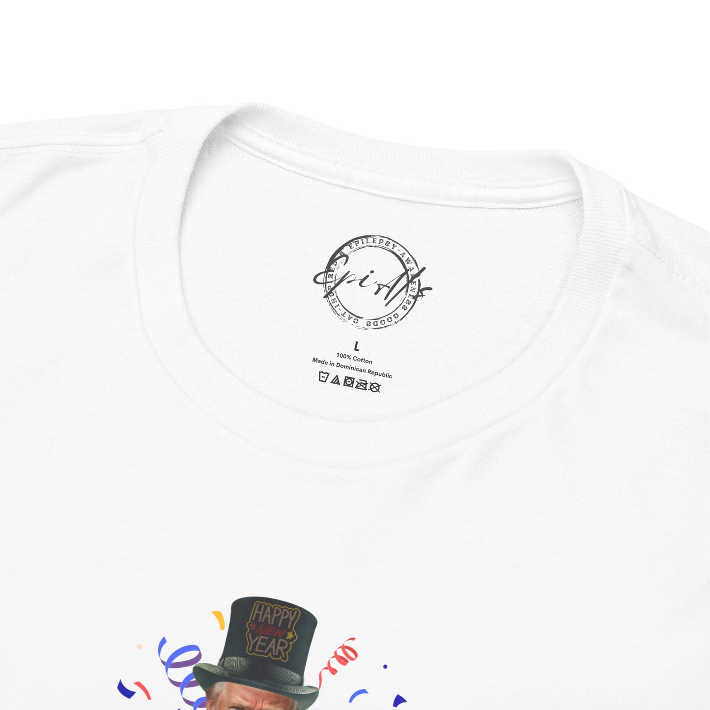 Trump Happy New Year 2025 Unisex Heavy Cotton Tee