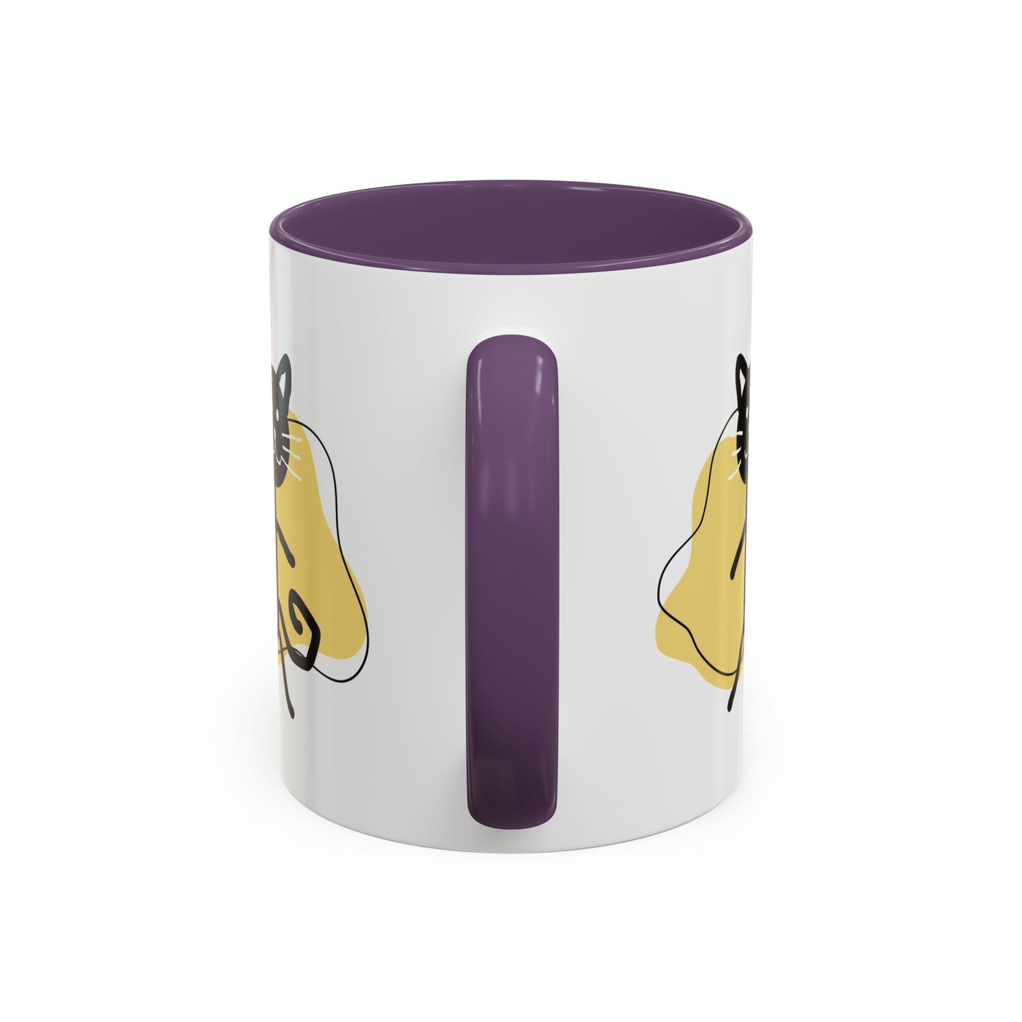 Playful Cat Accent Coffee Mug - 11oz & 15oz