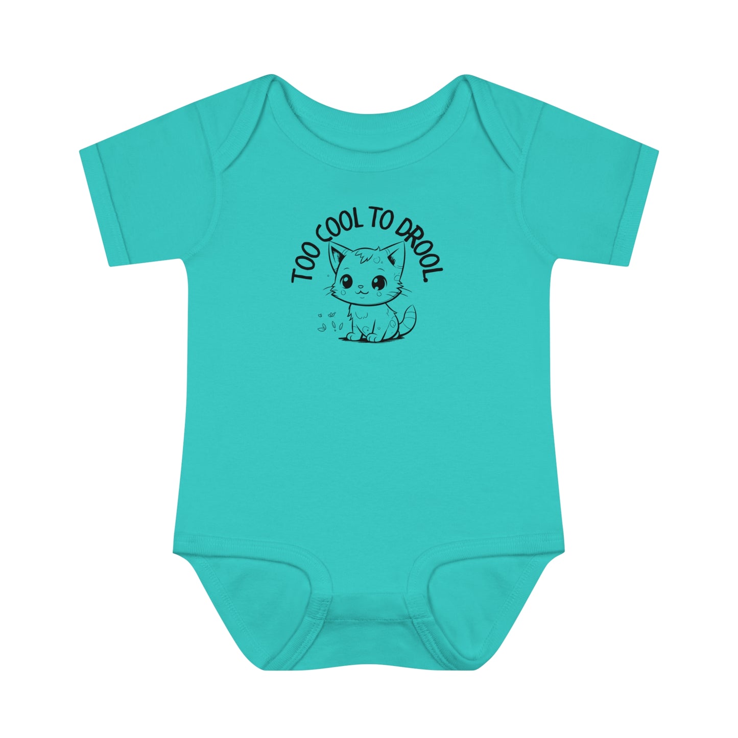 Too Cool To Drool Infant Baby Rib Bodysuit - Kids clothes - Epileptic Al’s Shop