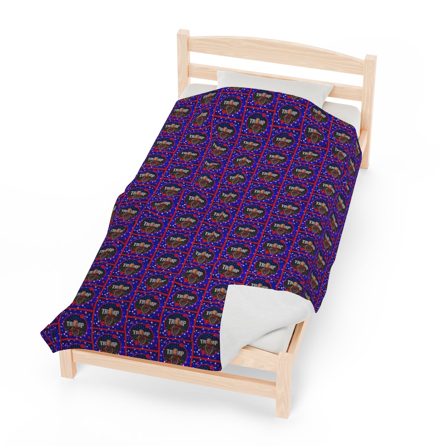 Stars & Trump 47 Velveteen Plush Blanket