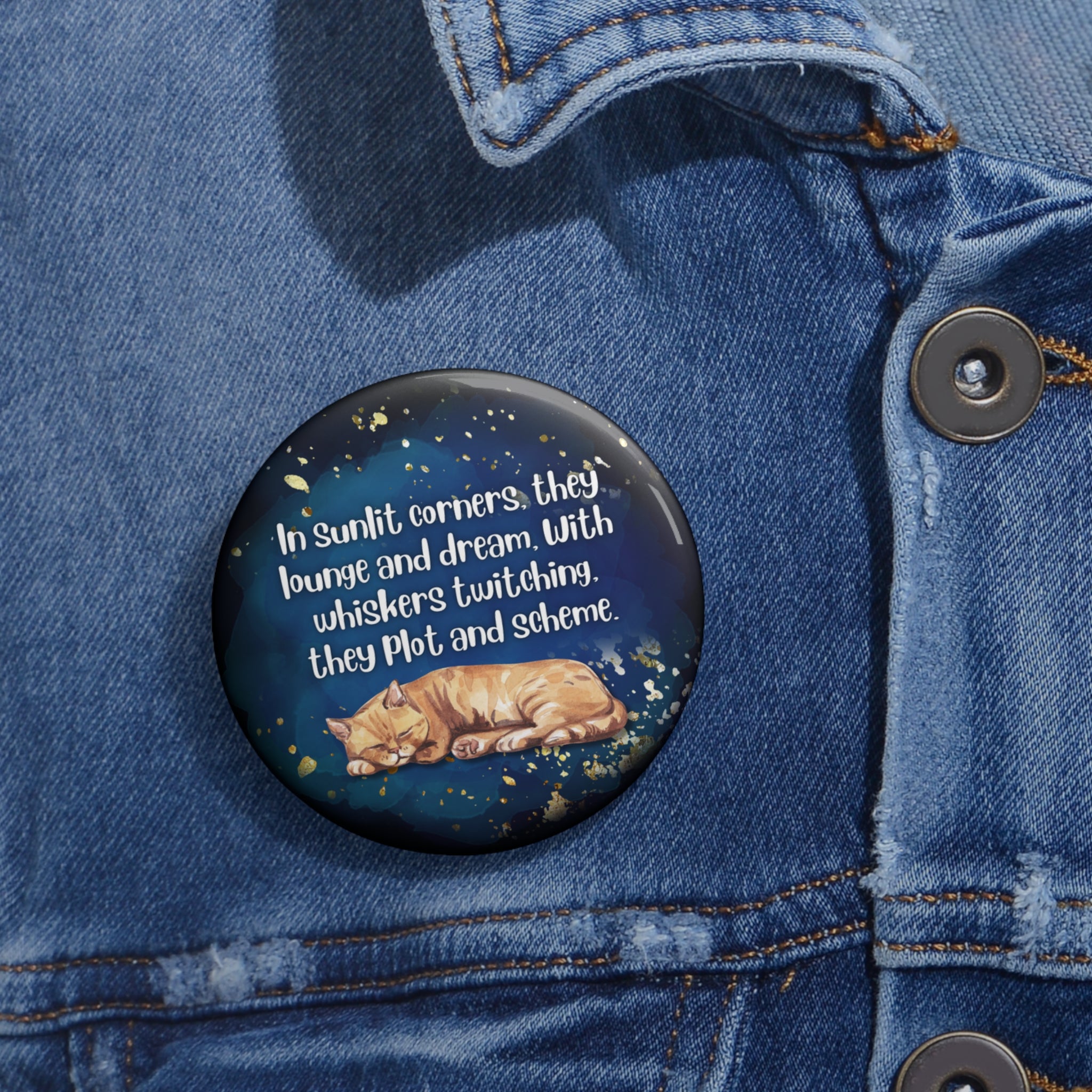 Photo depicting the Sunlit Corners Pin Buttons from EpiAl's Shop.