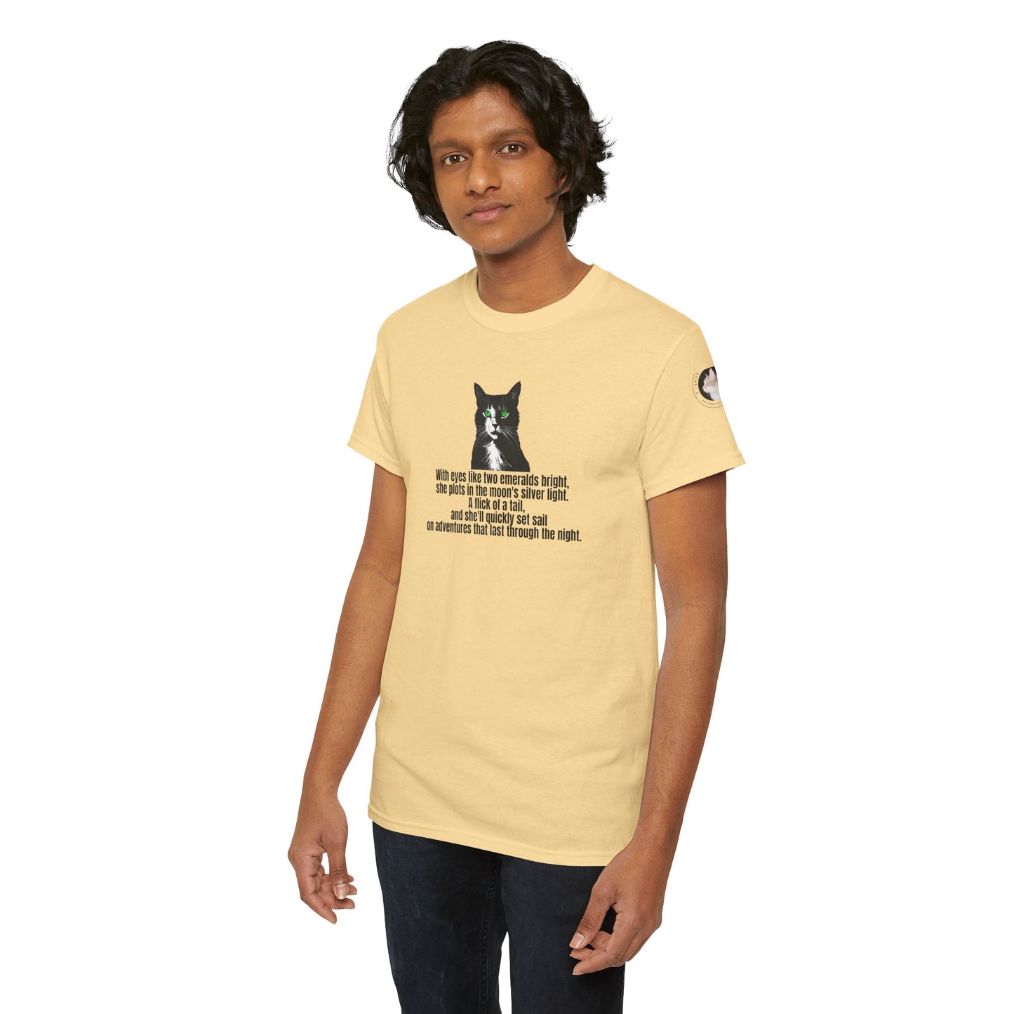 Emerald Eyed Mischief Unisex Heavy Cotton Tee