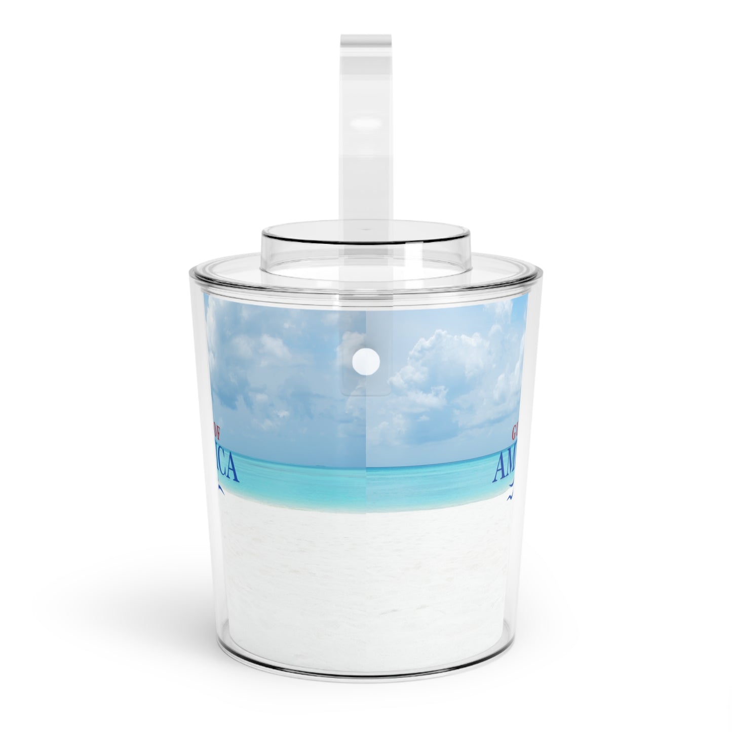 Gulf of America Ice Bucket with Tongs