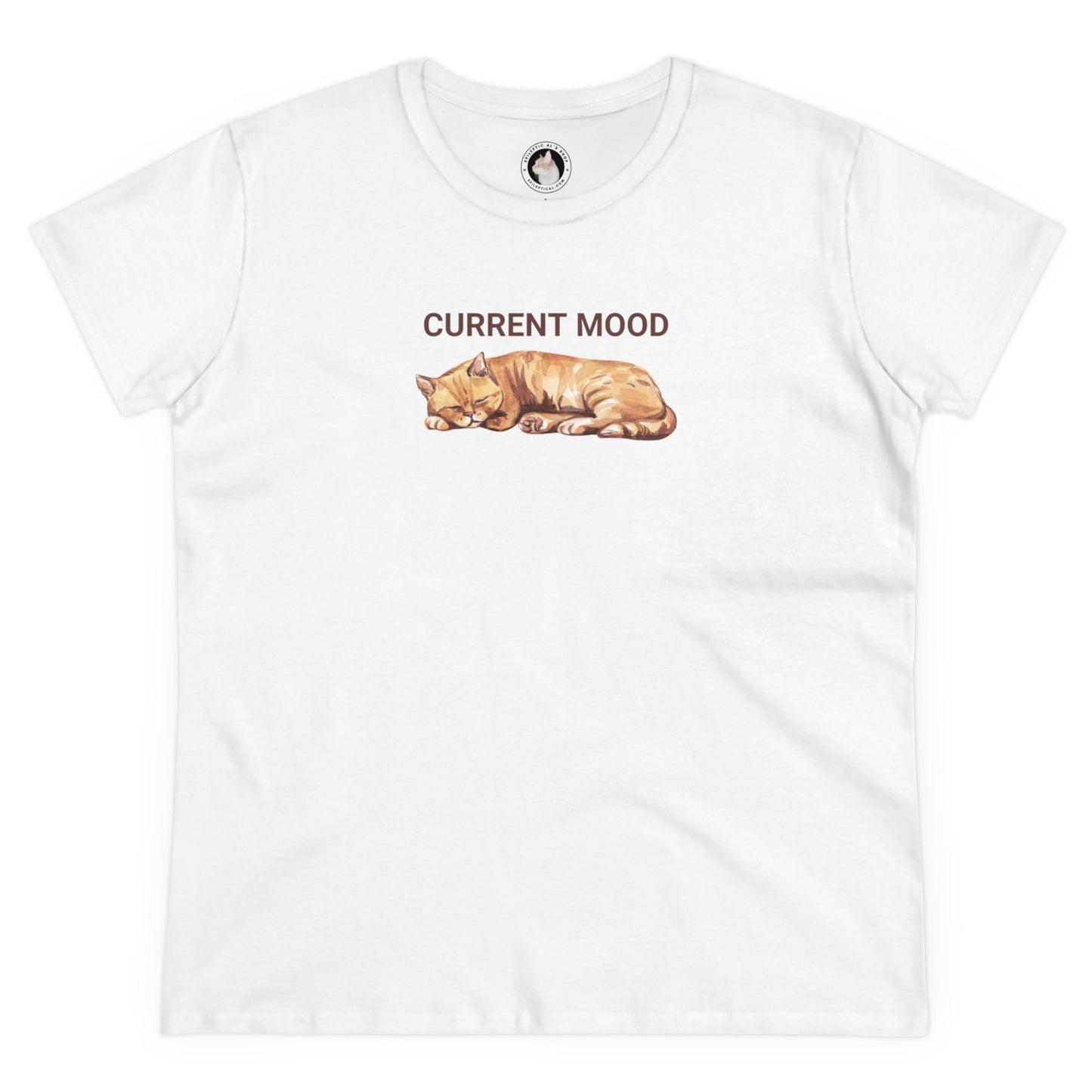 Current Mood: Sleepy Women's Midweight Cotton Tee