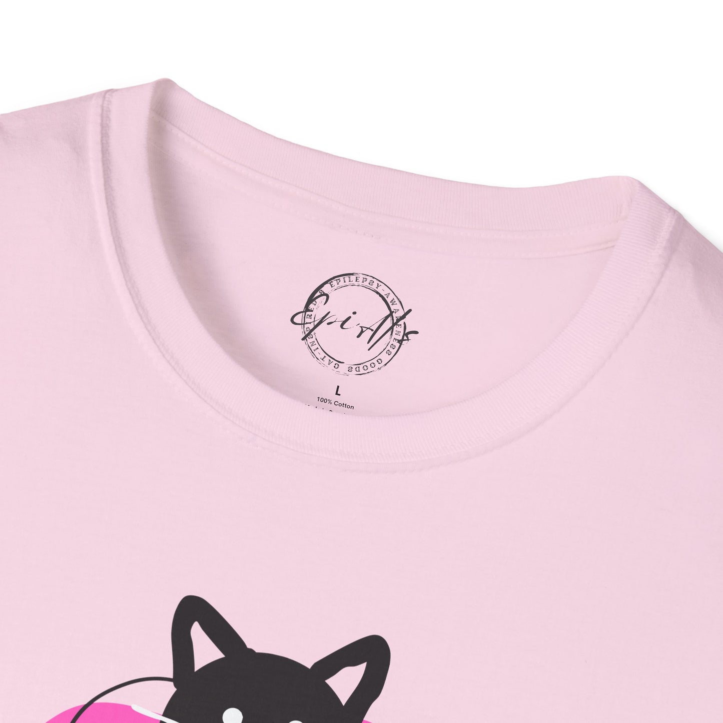 Playful Cat Graphic T-Shirt – Unisex Softstyle Tee for Cat Lovers