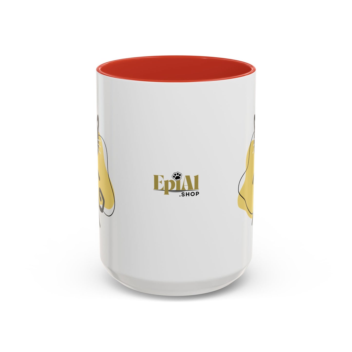 Playful Cat Accent Coffee Mug - 11oz & 15oz