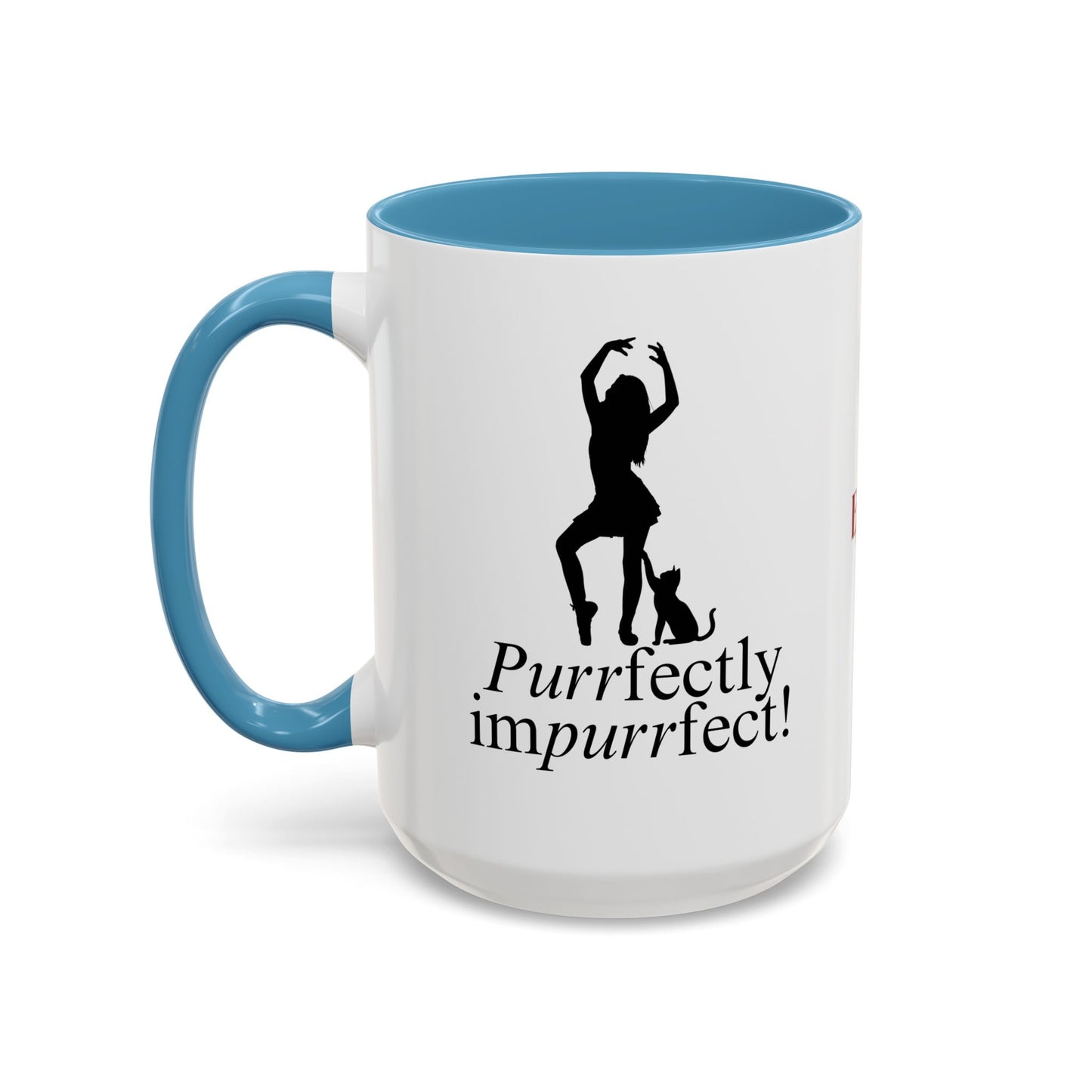 Purrfectly Impurrfect Accent Coffee Mug (11, 15oz)