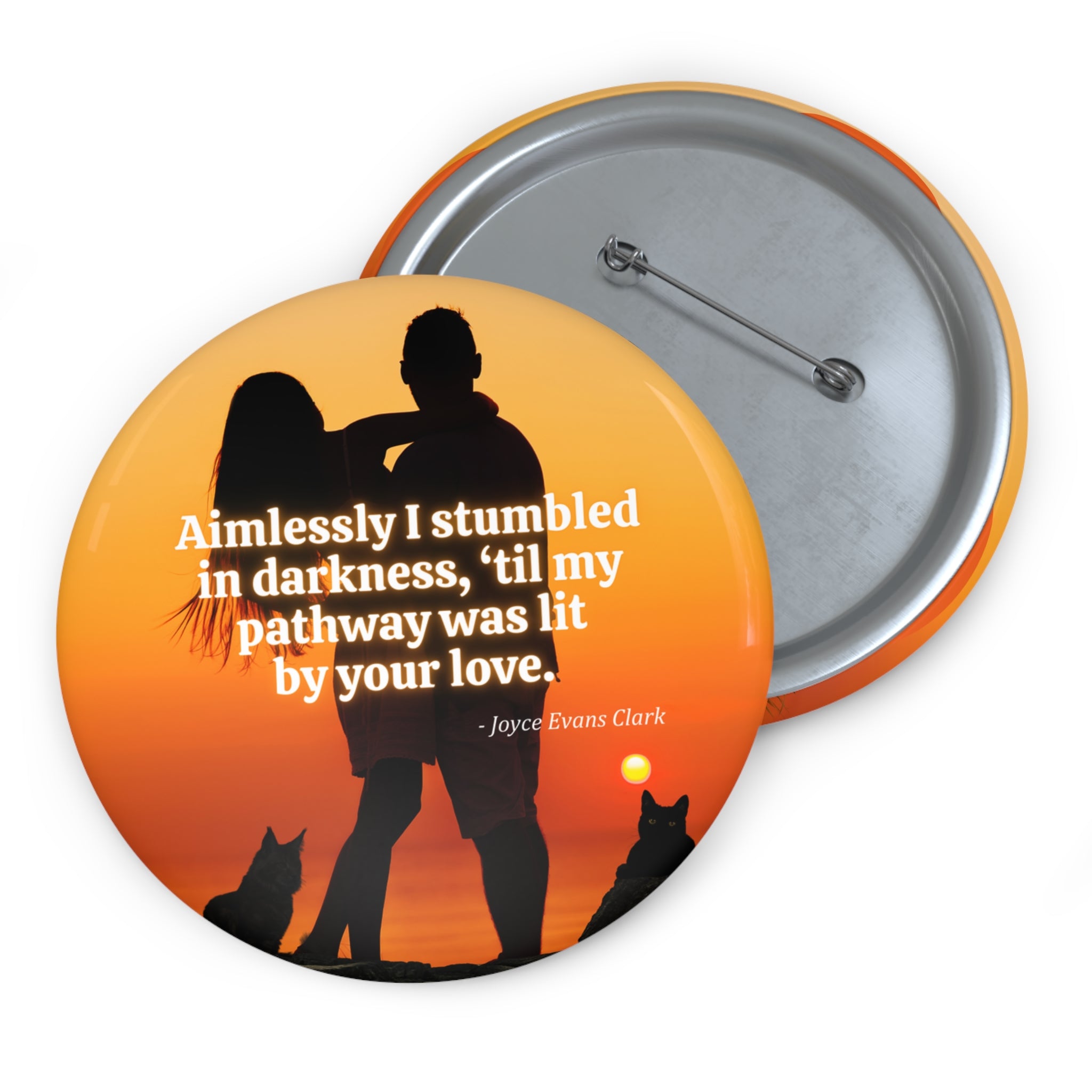 Photo depicting the Aimlessly Pin Buttons from EpiAl's Shop.