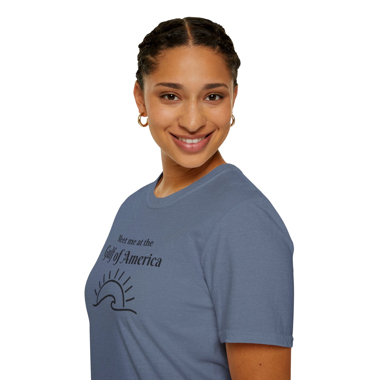 Meet Me at the Gulf of America Graphic T-Shirt - Perfect for Beach Lovers