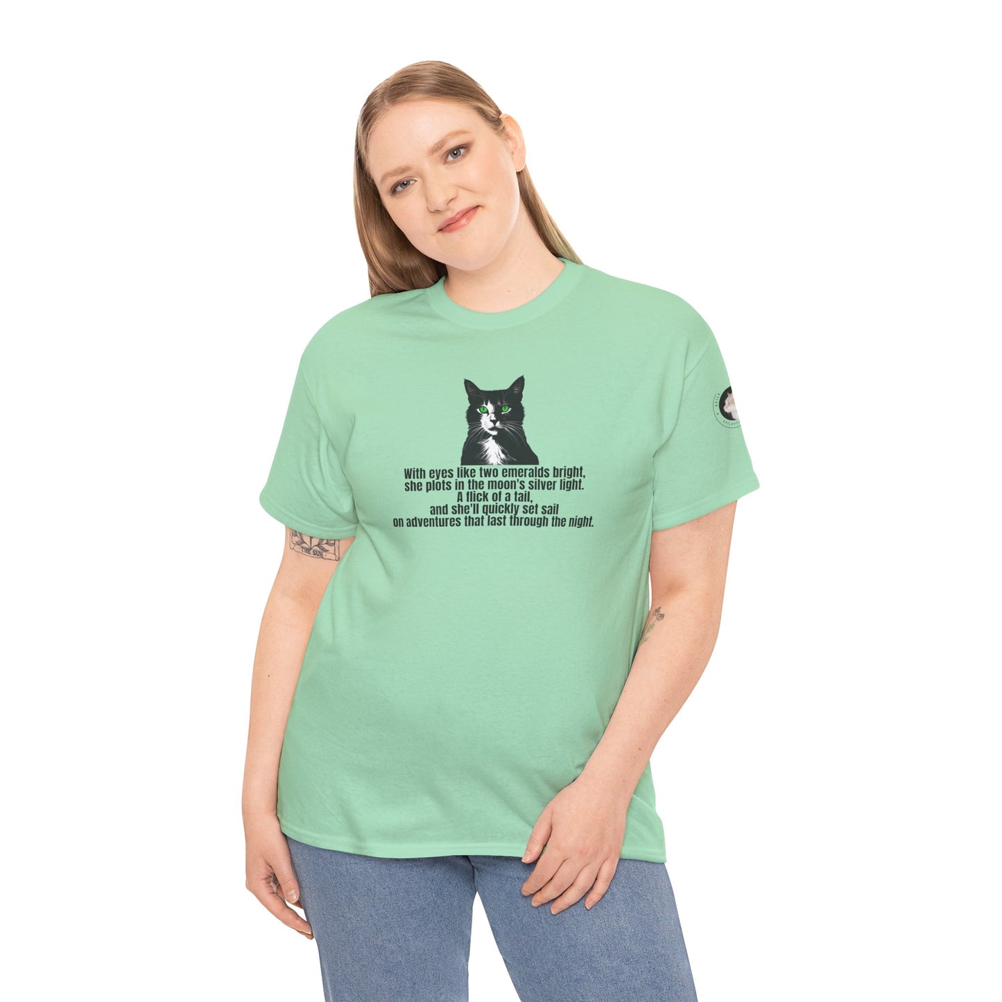 Emerald Eyed Mischief Unisex Heavy Cotton Tee