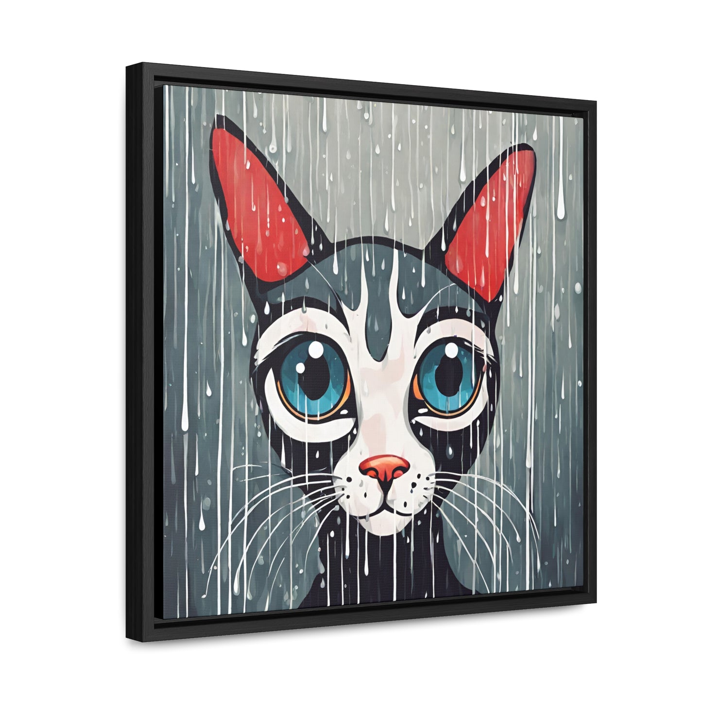 Blue Eyed Cat Gallery Canvas Wraps, Square Frame - Canvas - Epileptic Al’s Shop