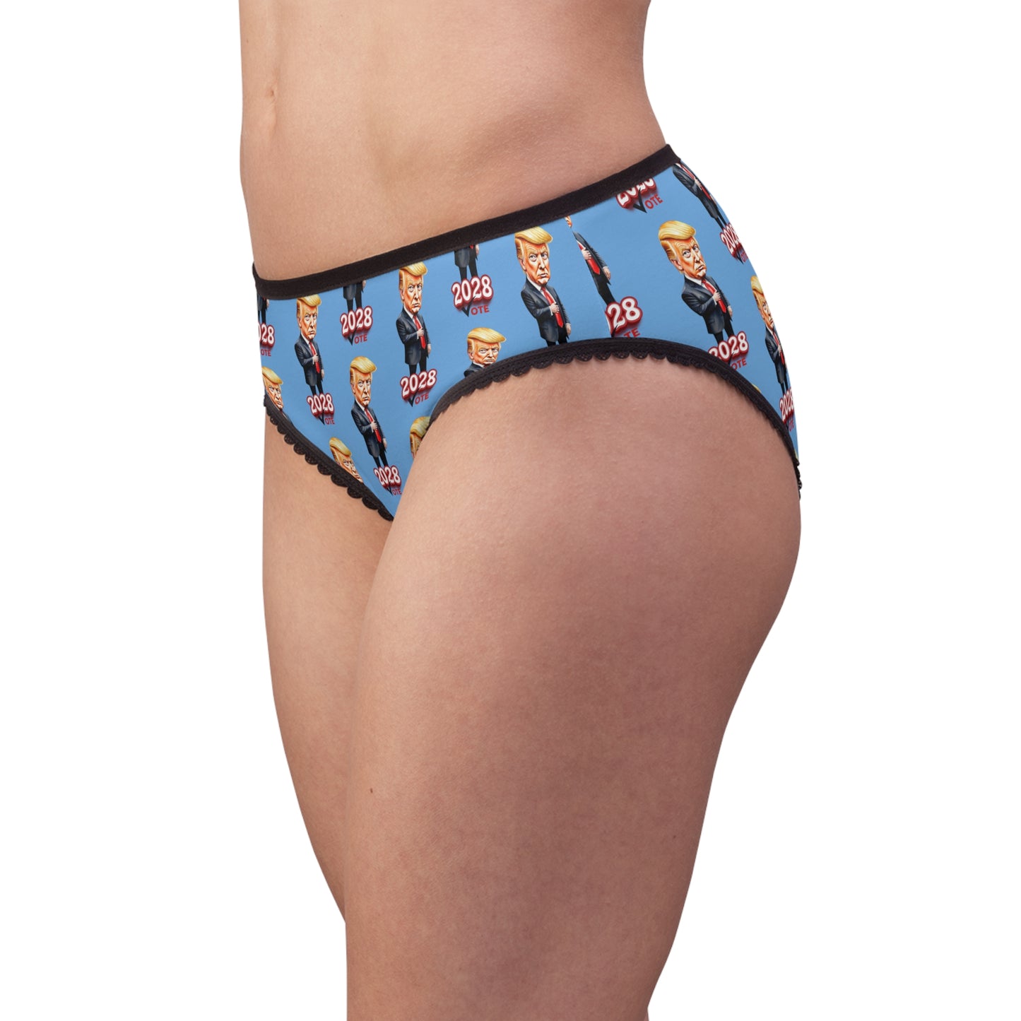 2028 Vote Women's Briefs - Fun Political Underwear with Cartoon Design