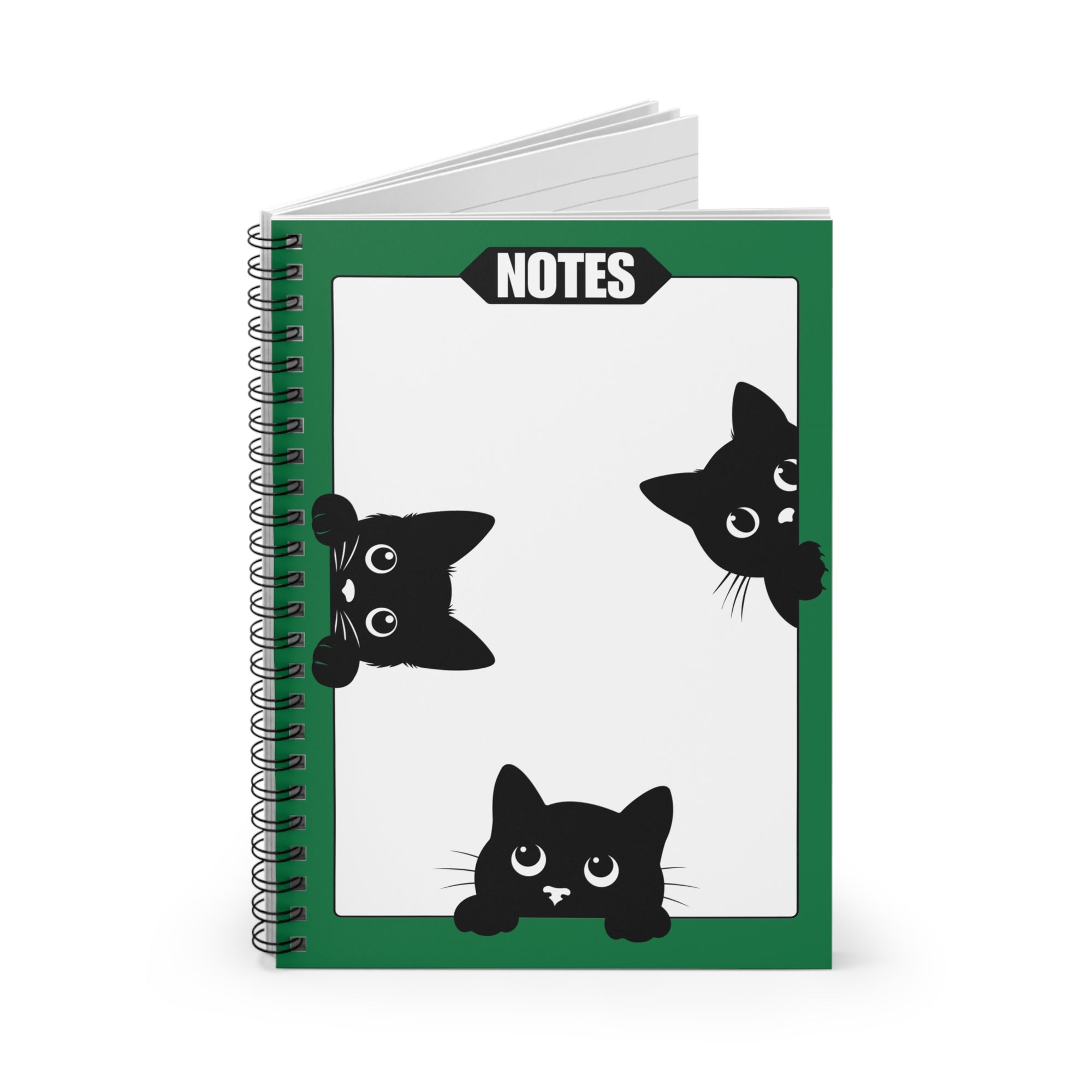 Peeky Kitties Spiral Notebook for Students or Cat Lovers
