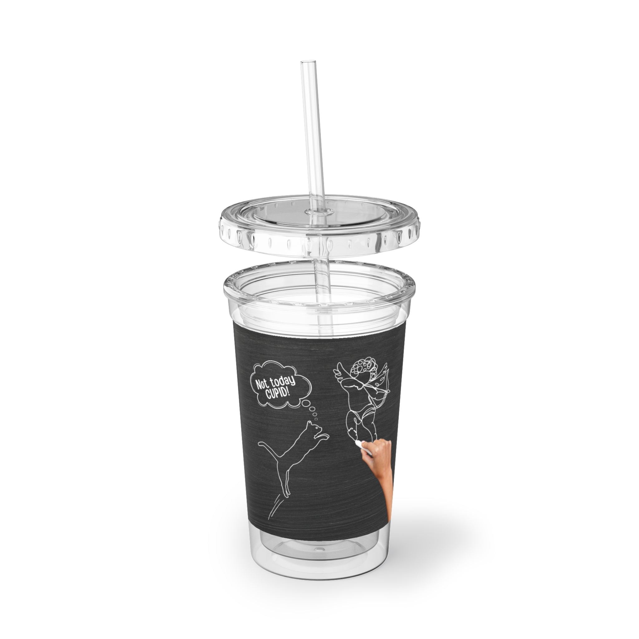 Not Today Cupid Valentines Day Suave Acrylic Cup - EpiAl's Shop